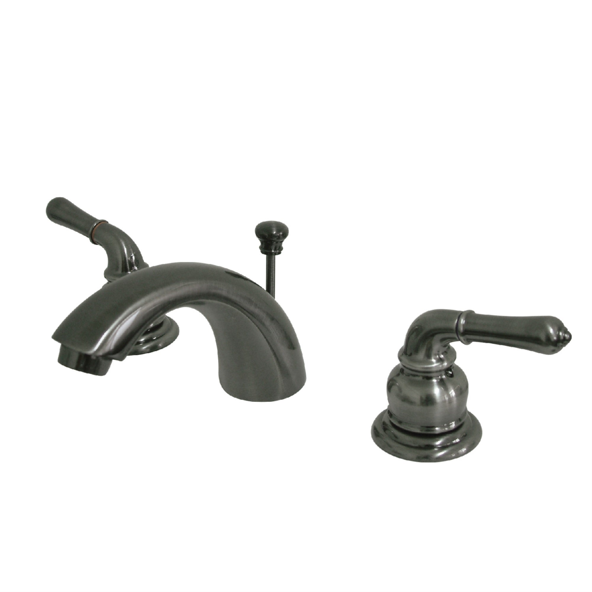 Kingston Brass Kb953 Magellan Mini-Widespread Bathroom Faucet, Black Stainless