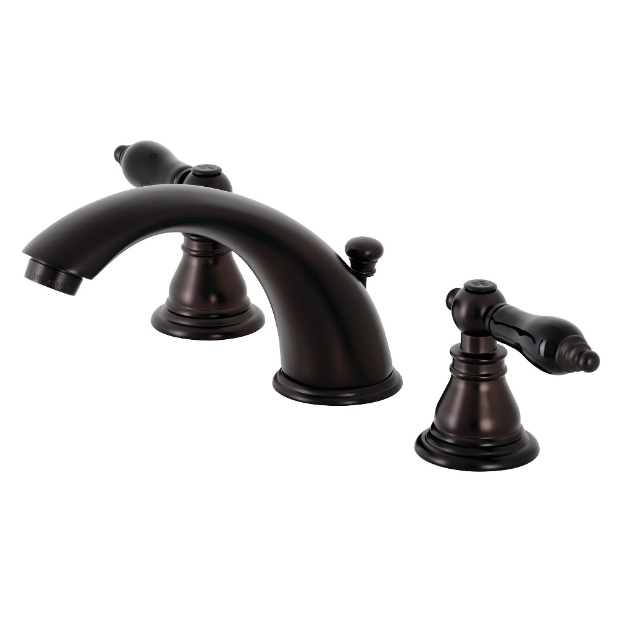 Kingston Brass Kb965Akl Duchess Widespread Bathroom Faucet With Plastic Pop-Up, Oil Rubbed Bronze
