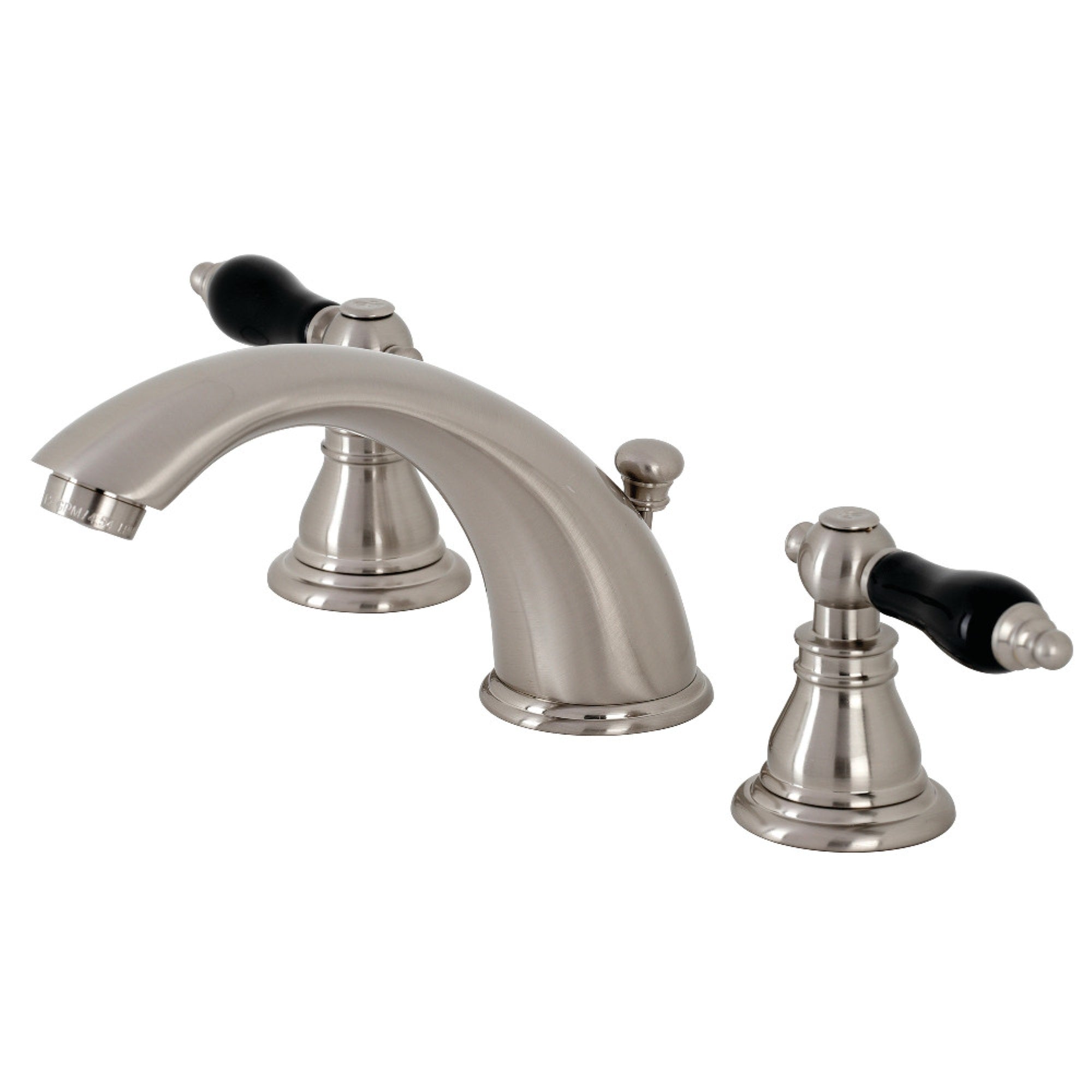 Kingston Brass Kb968Akl Duchess Widespread Bathroom Faucet With Plastic Pop-Up, Brushed Nickel