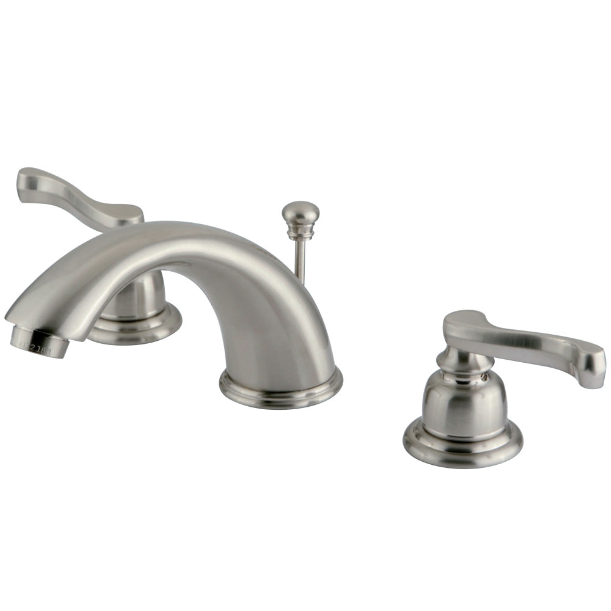 Kingston Brass Kb968Fl Widespread Bathroom Faucet, Brushed Nickel