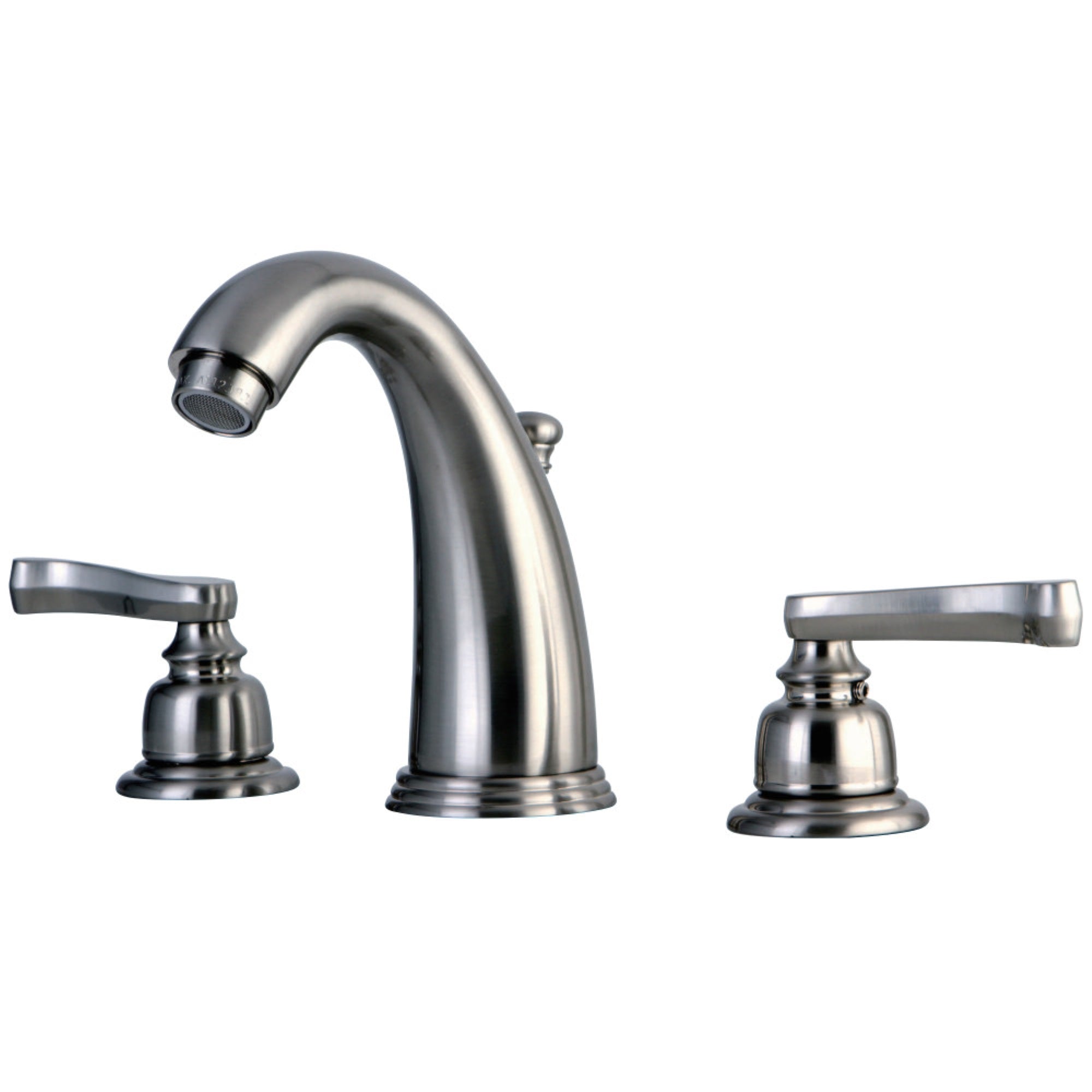 Kingston Brass Kb988Fl Widespread Bathroom Faucet, Brushed Nickel