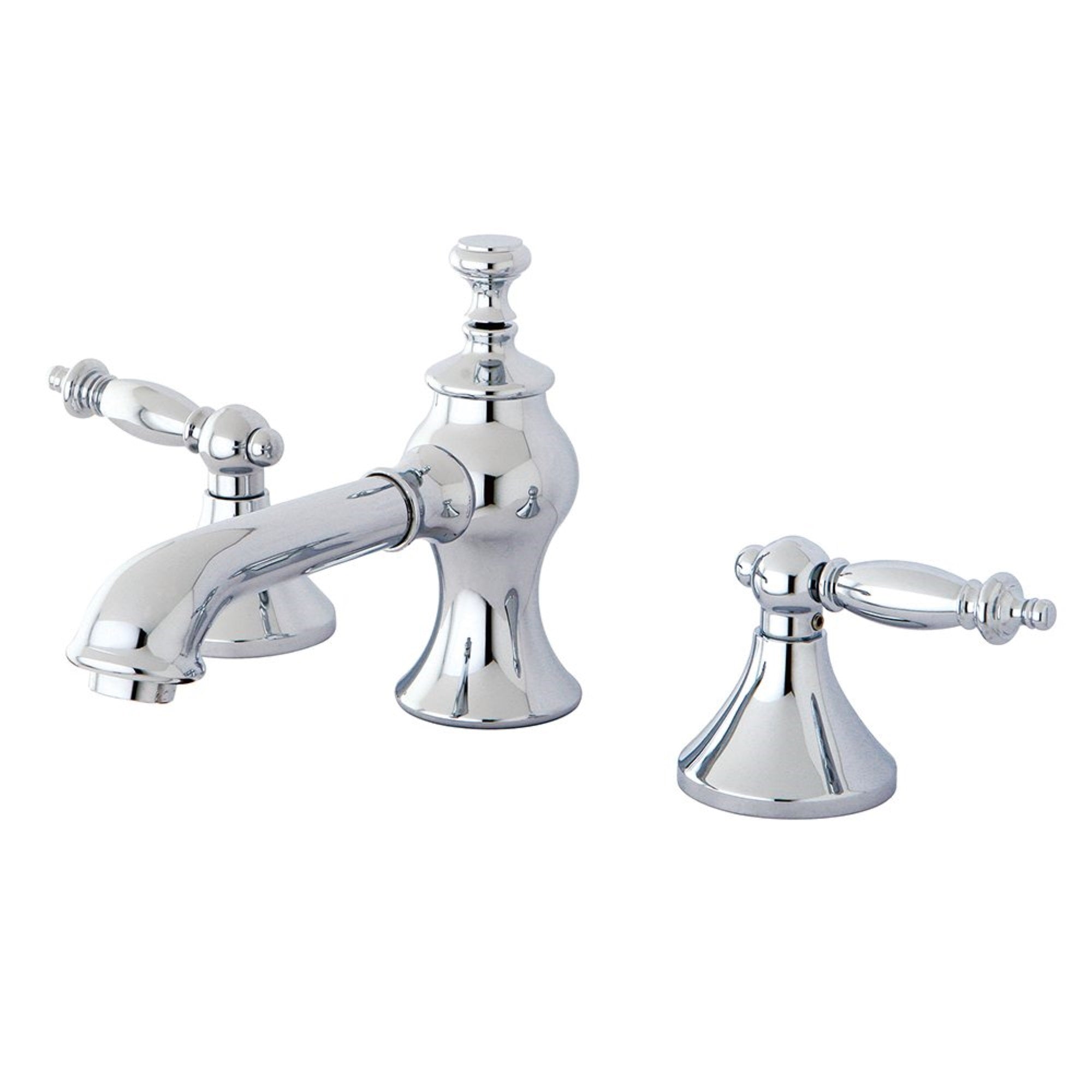 Kingston Brass Kc7061Tl 8 In. Widespread Bathroom Faucet, Polished Chrome