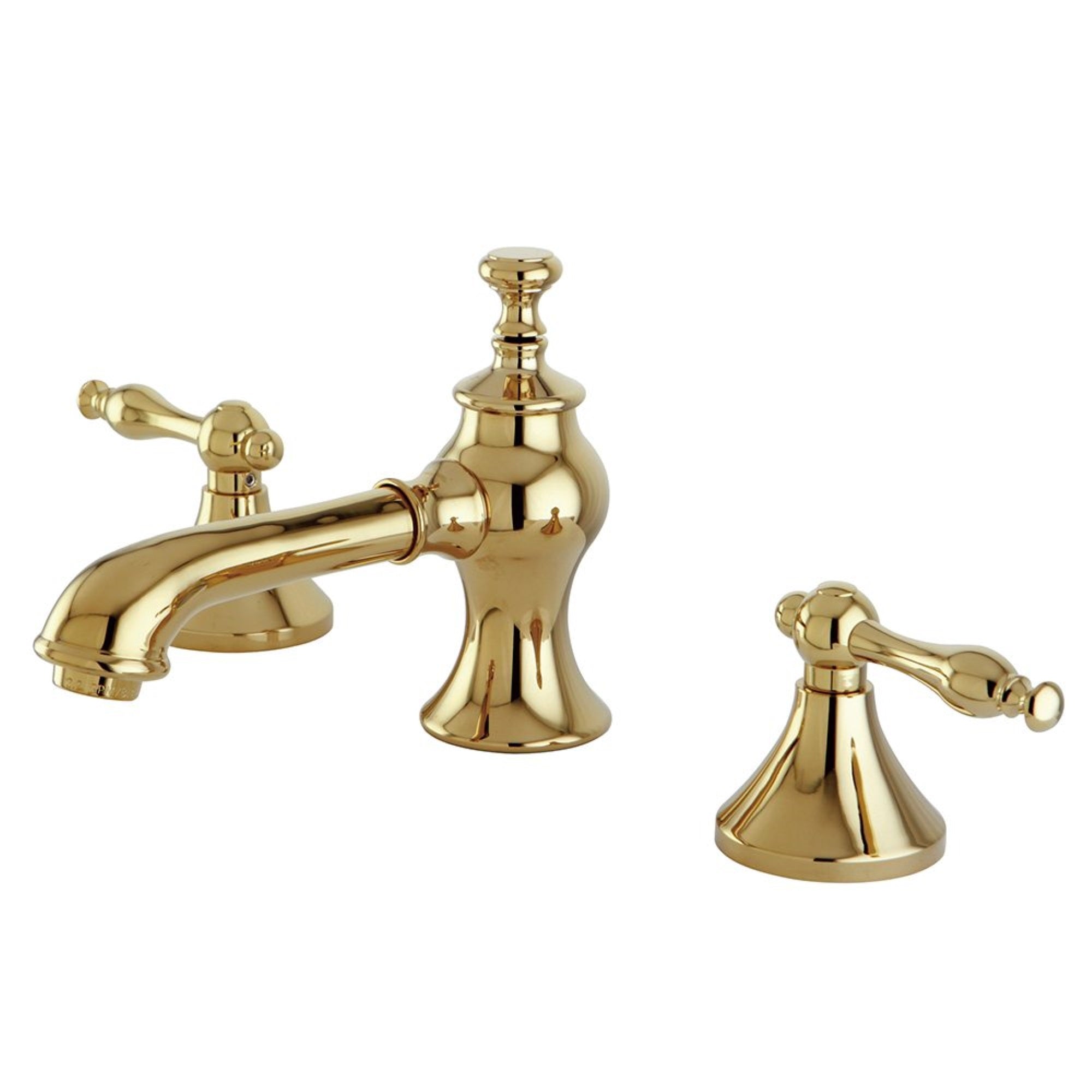 Kingston Brass Kc7062Nl 8 In. Widespread Bathroom Faucet, Polished Brass