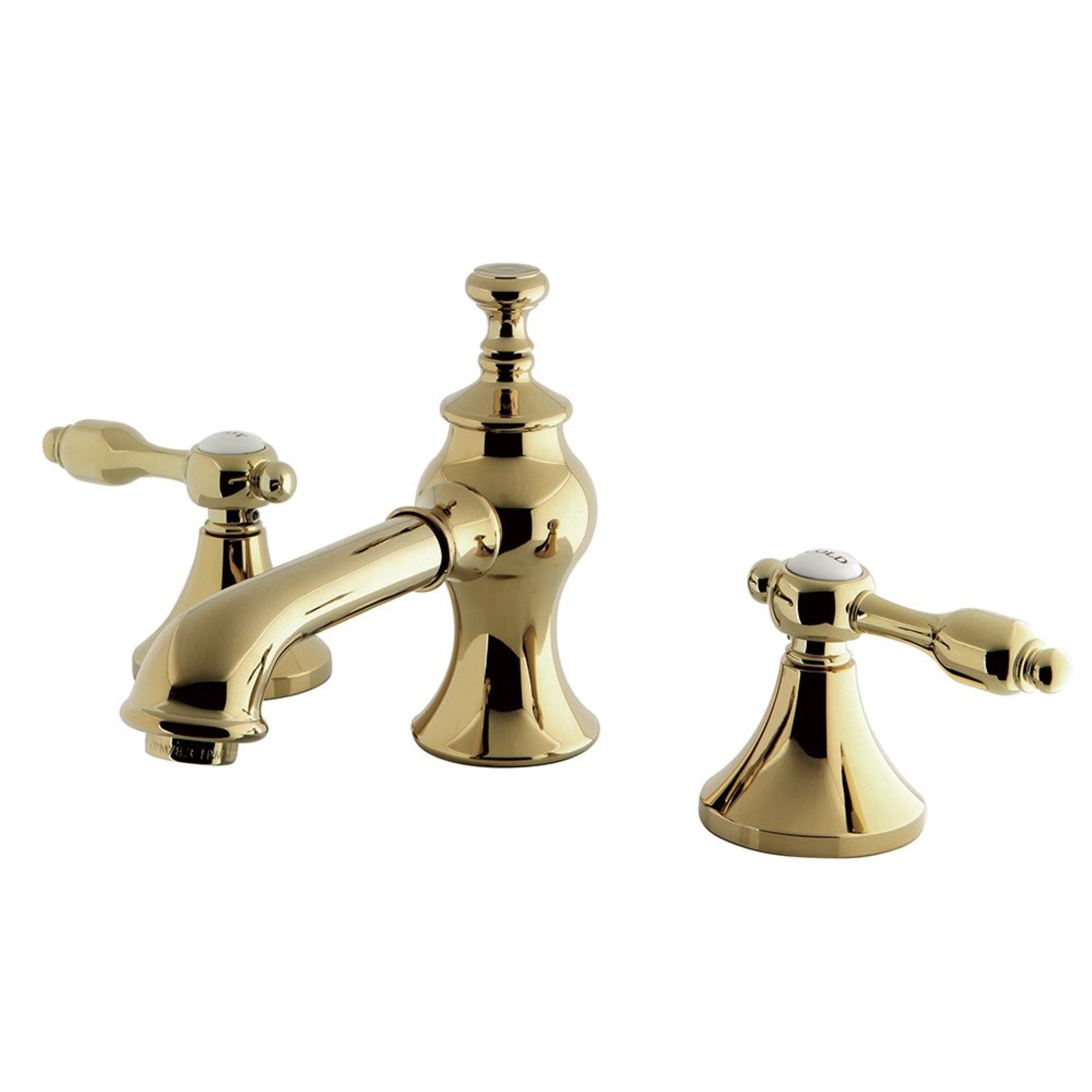 Kingston Brass Kc7062Tal 8 In. Widespread Bathroom Faucet, Polished Brass