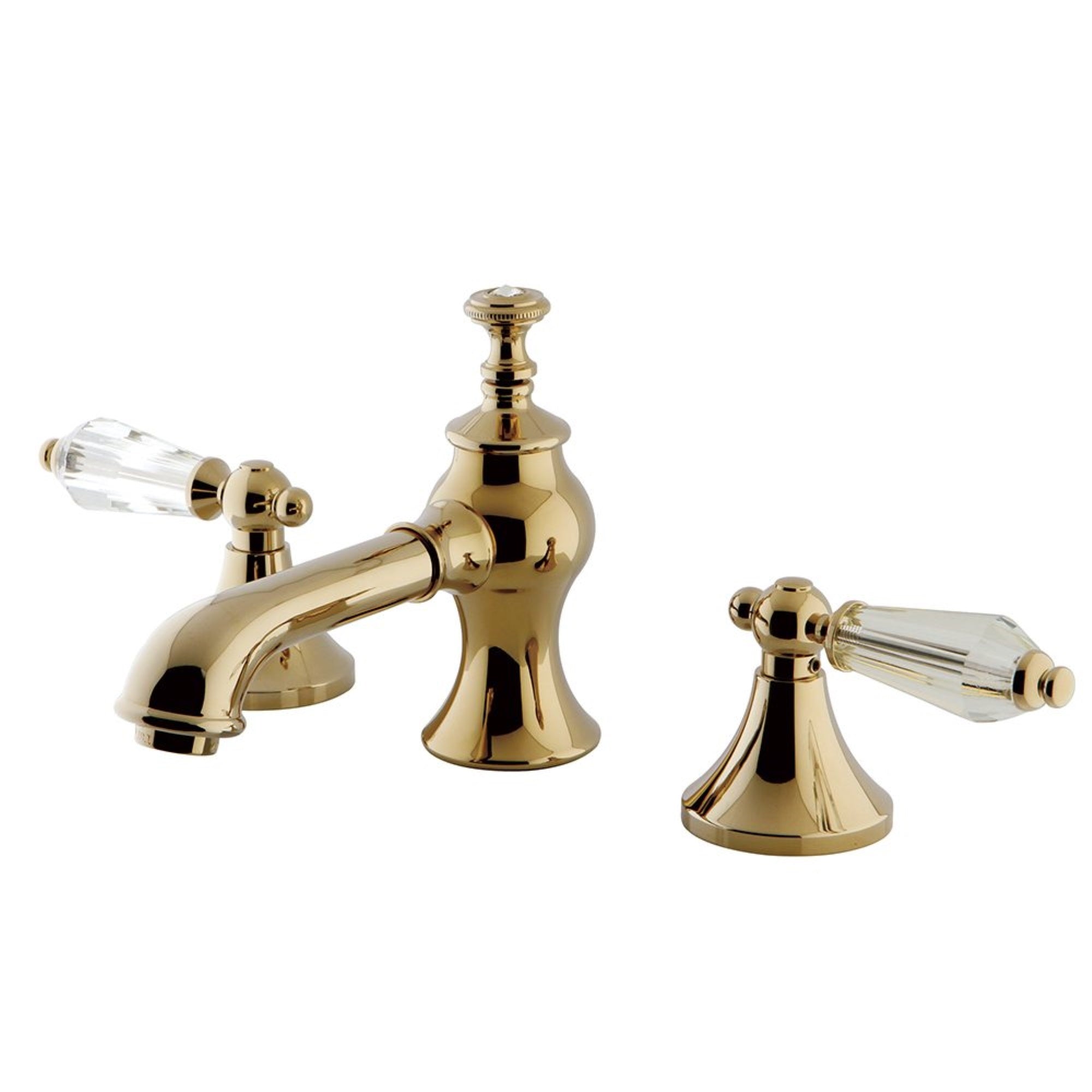 Kingston Brass Kc7062Wll 8 In. Widespread Bathroom Faucet, Polished Brass