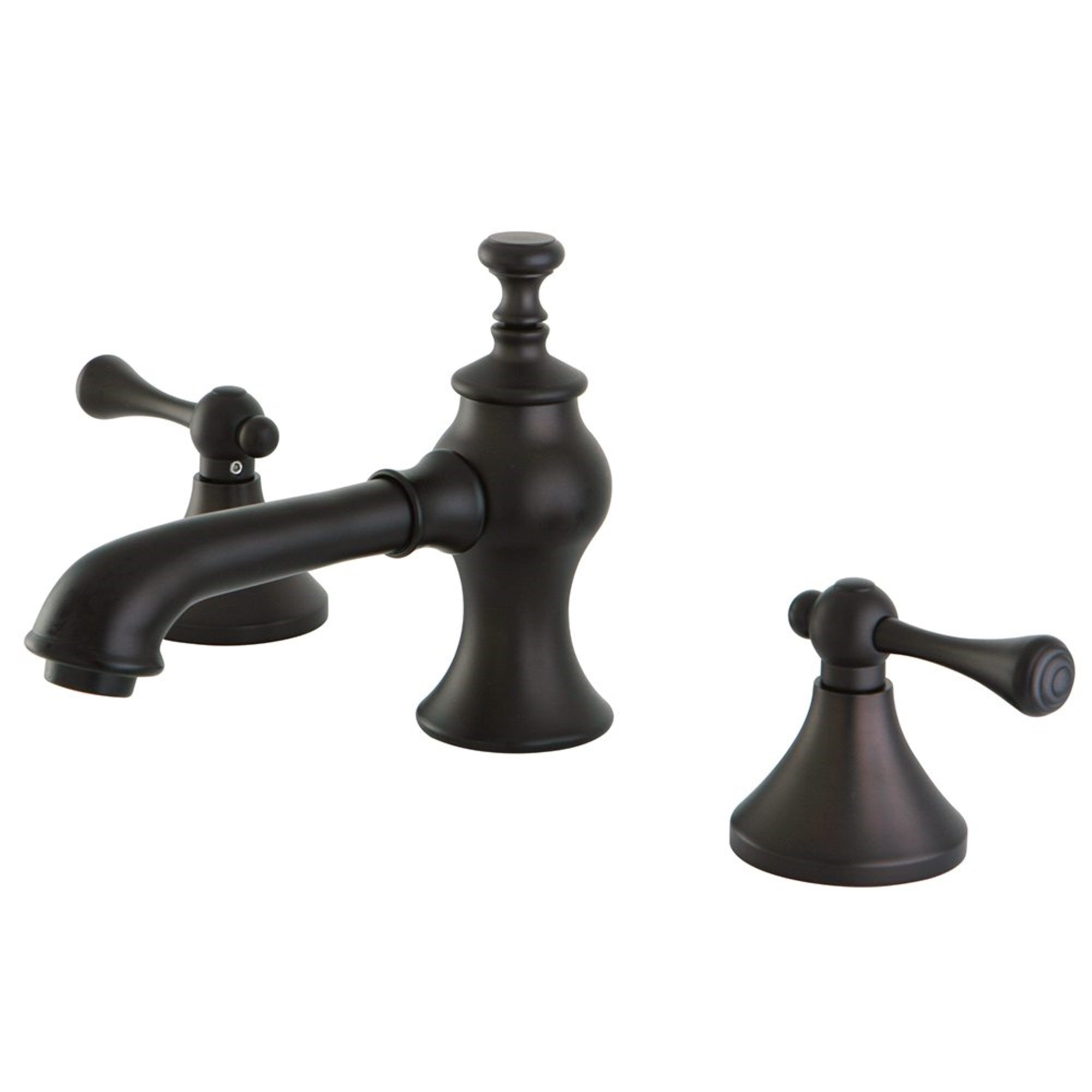 Kingston Brass Kc7065Bl 8 In. Widespread Bathroom Faucet, Oil Rubbed Bronze