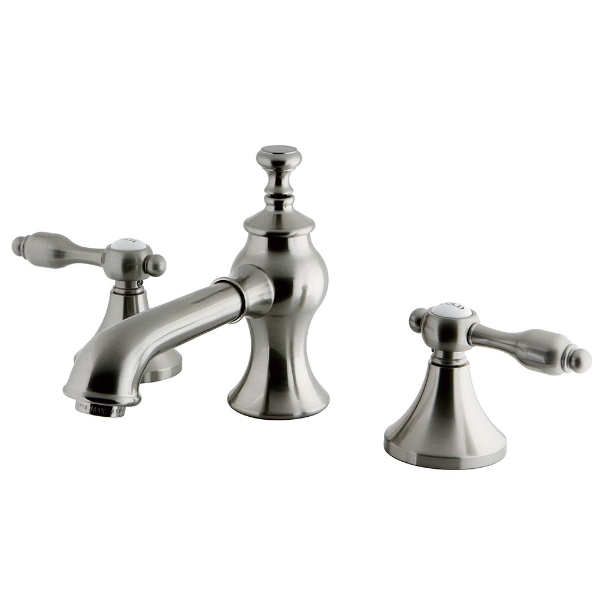 Kingston Brass Kc7068Tal 8 In. Widespread Bathroom Faucet, Brushed Nickel