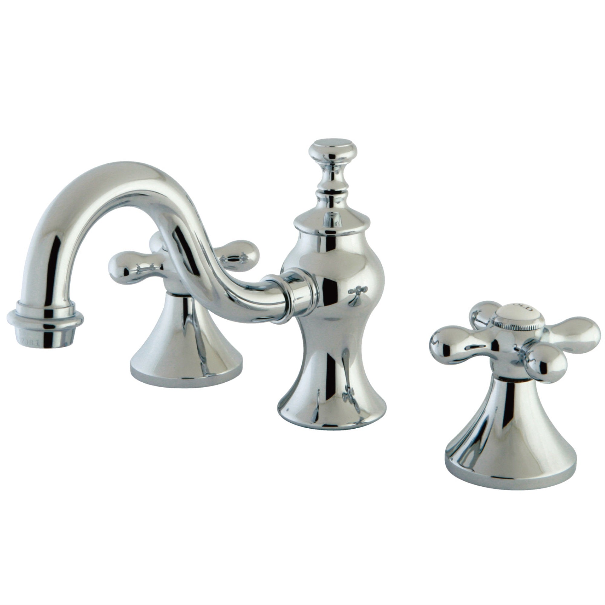 Kingston Brass Kc7161Ax 8 In. Widespread Bathroom Faucet, Polished Chrome