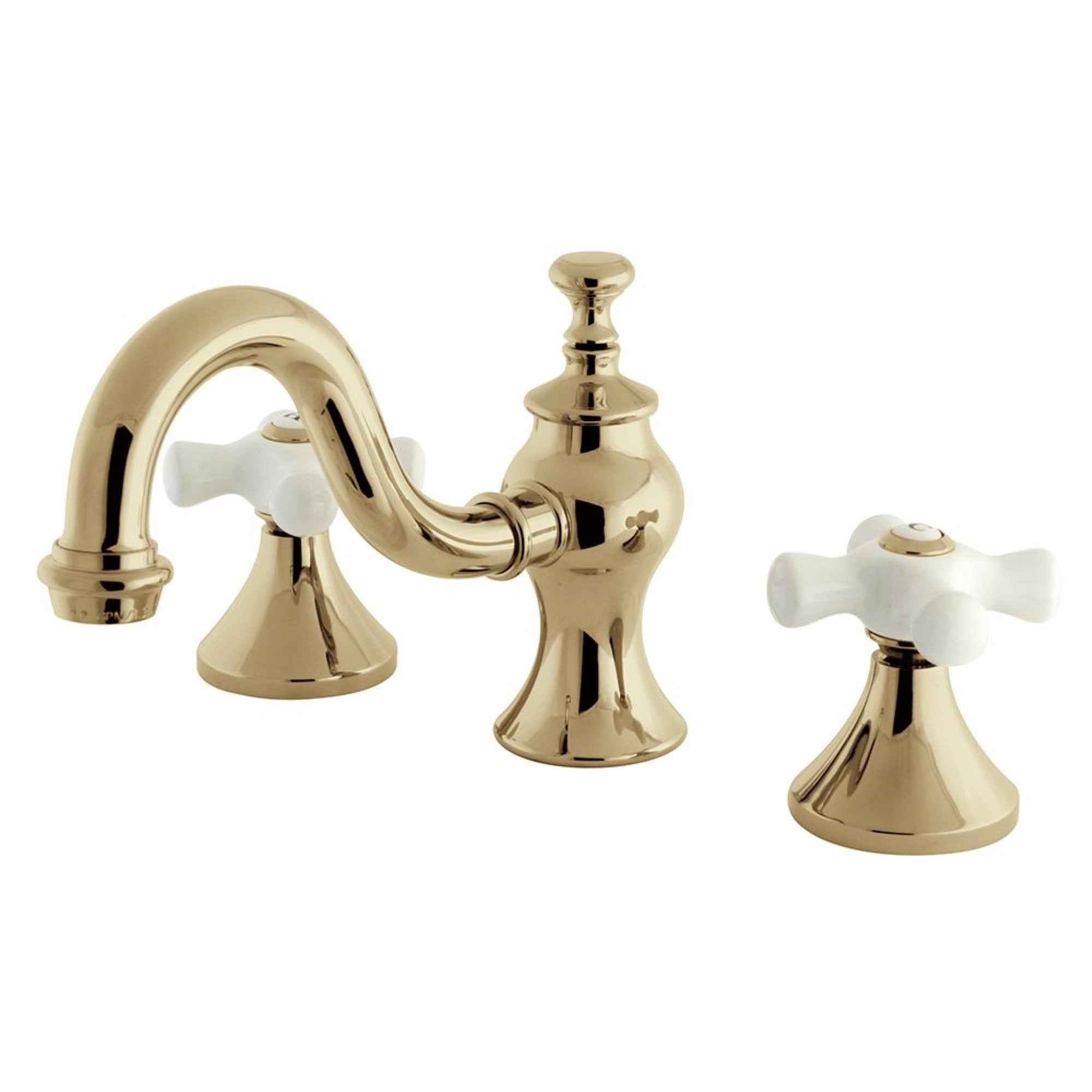Kingston Brass Kc7162Px 8 In. Widespread Bathroom Faucet, Polished Brass