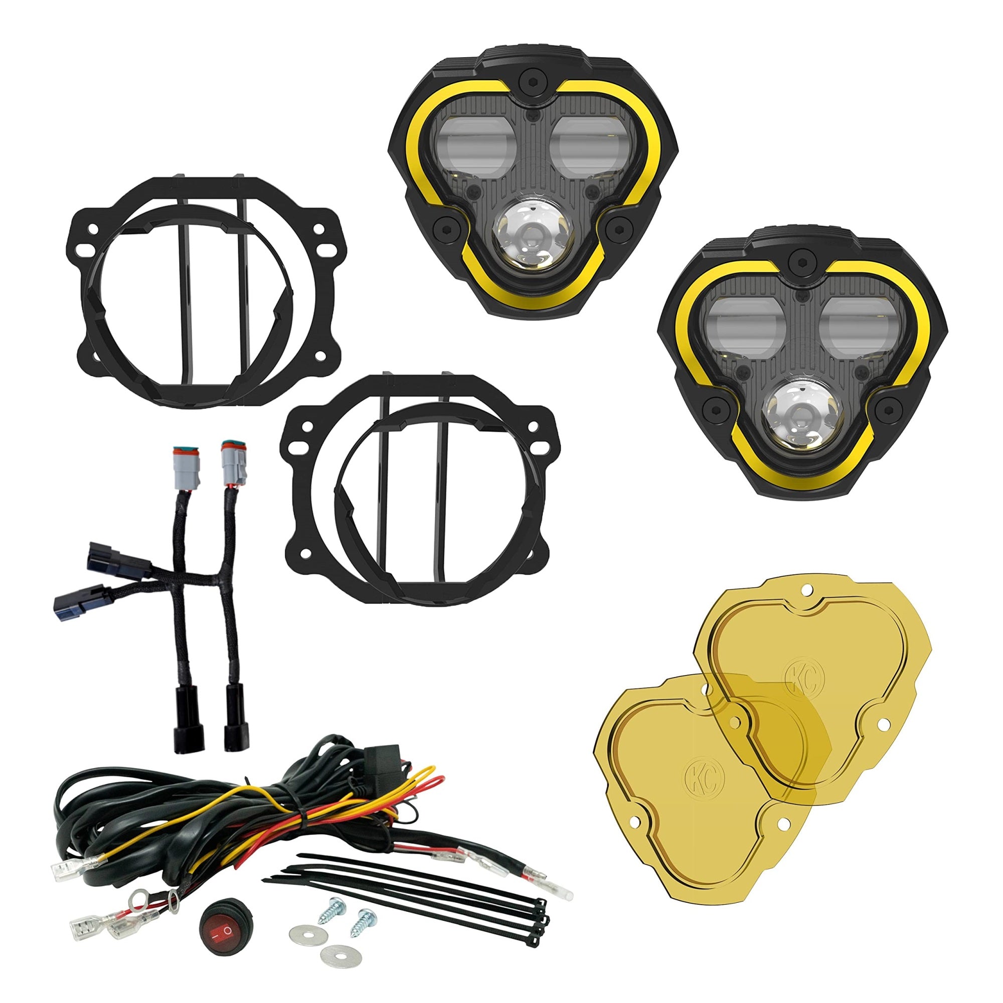 Flex Era 3 Dual Mode Sae Fog Lights - 2-Light Master Kit - Jk/Jl/Jt Plastic Bumpers