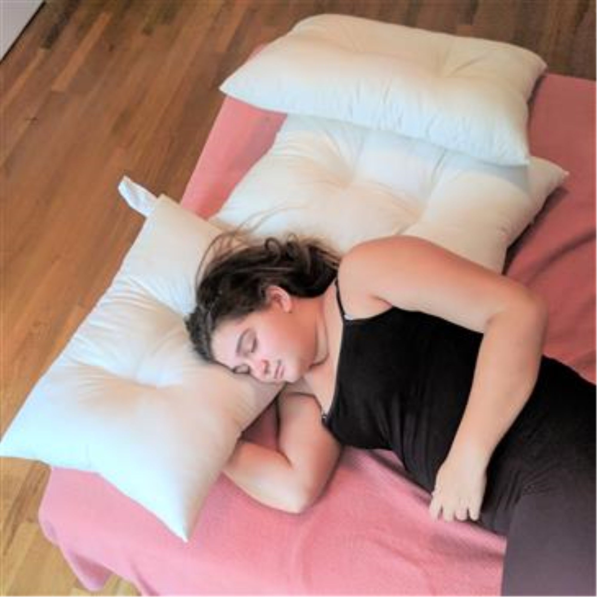 Kapok KaPillow King Soft Pillow w/zip in Org Sateen Sheeting Case