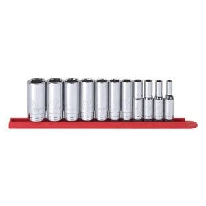 11Pc 3/8Dr 6Pt Dp Sae Sck Set