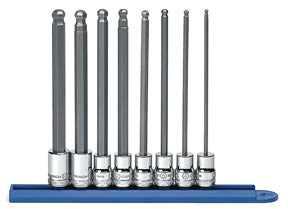 8Pc 3/8Dr Mtr Ball Hex Bit Sc
