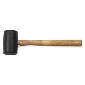 16 Oz Rubber Mallet - Wood Hic