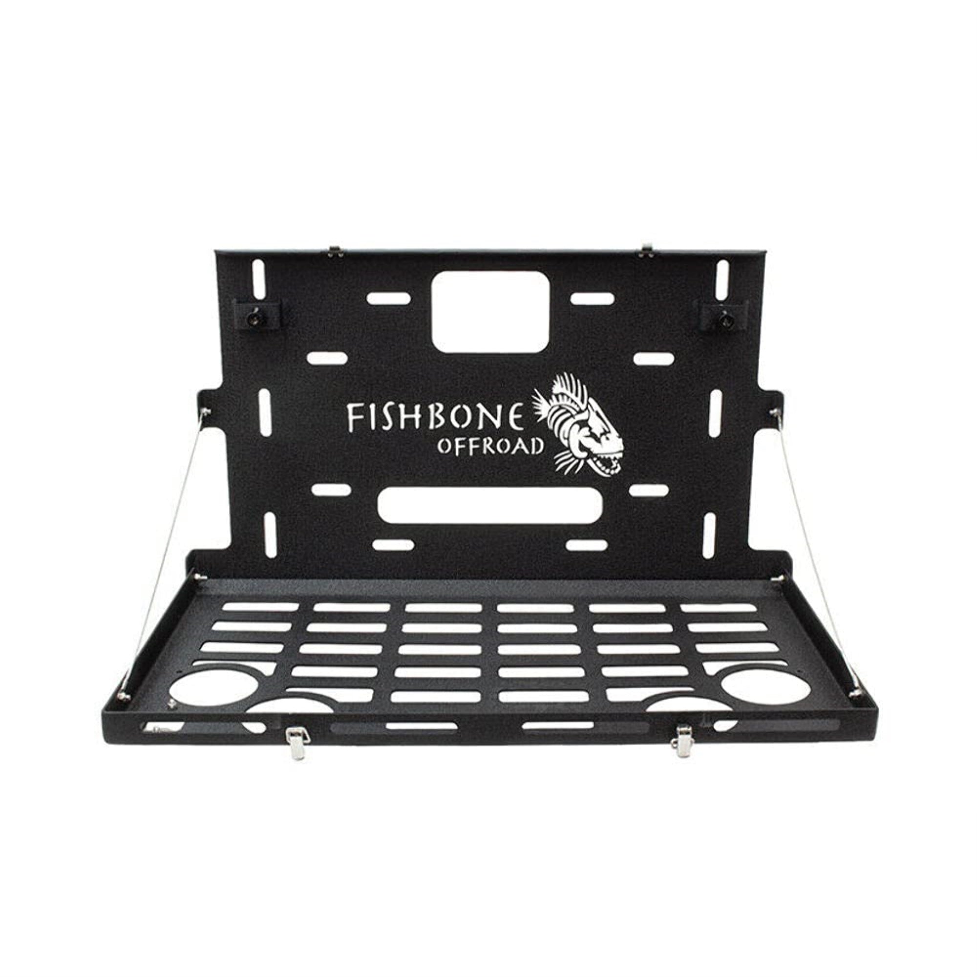 Fishbone Jk Tailgate Table - Black Powdercoat