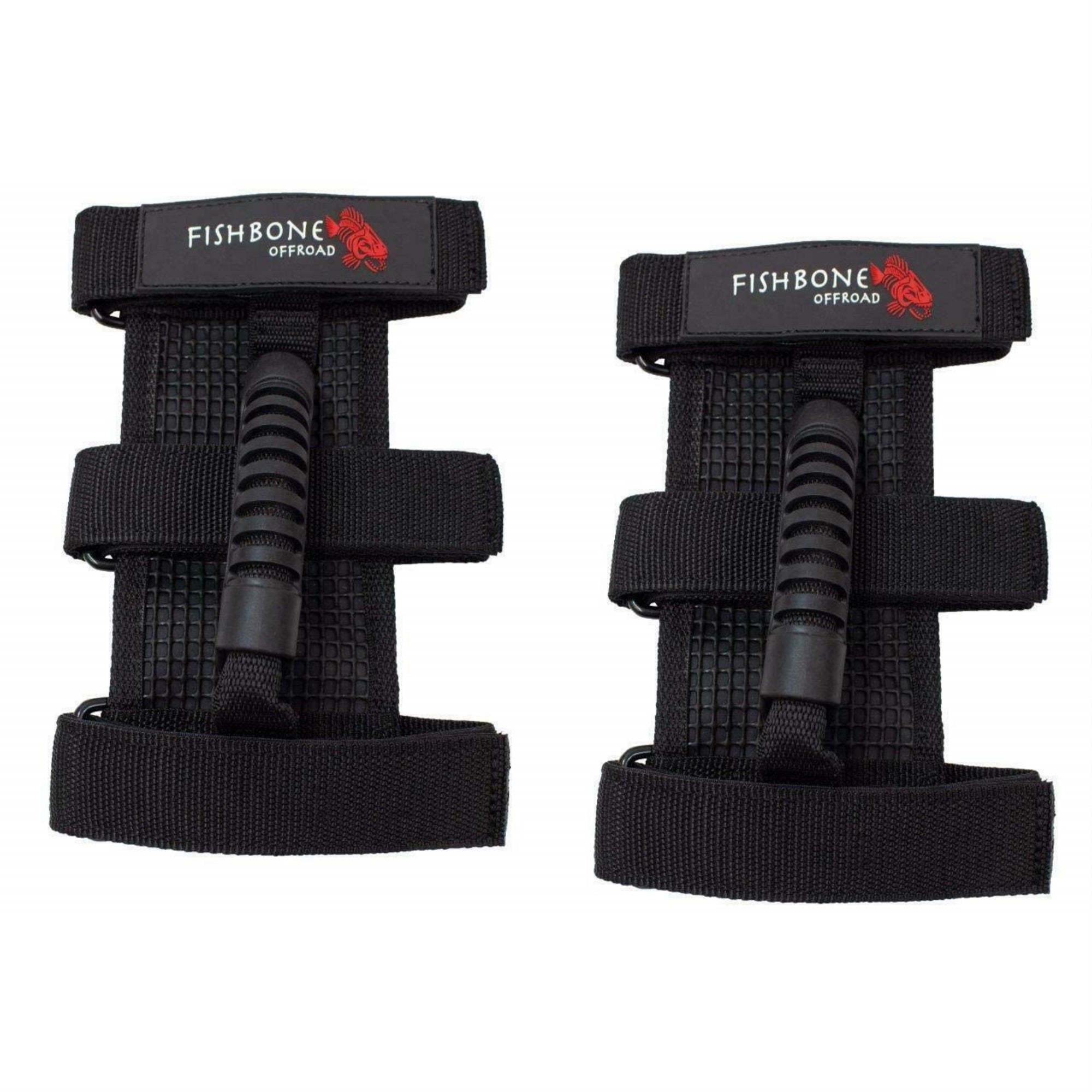 Fishbone Offroad - Black Grab Handles With Straps
