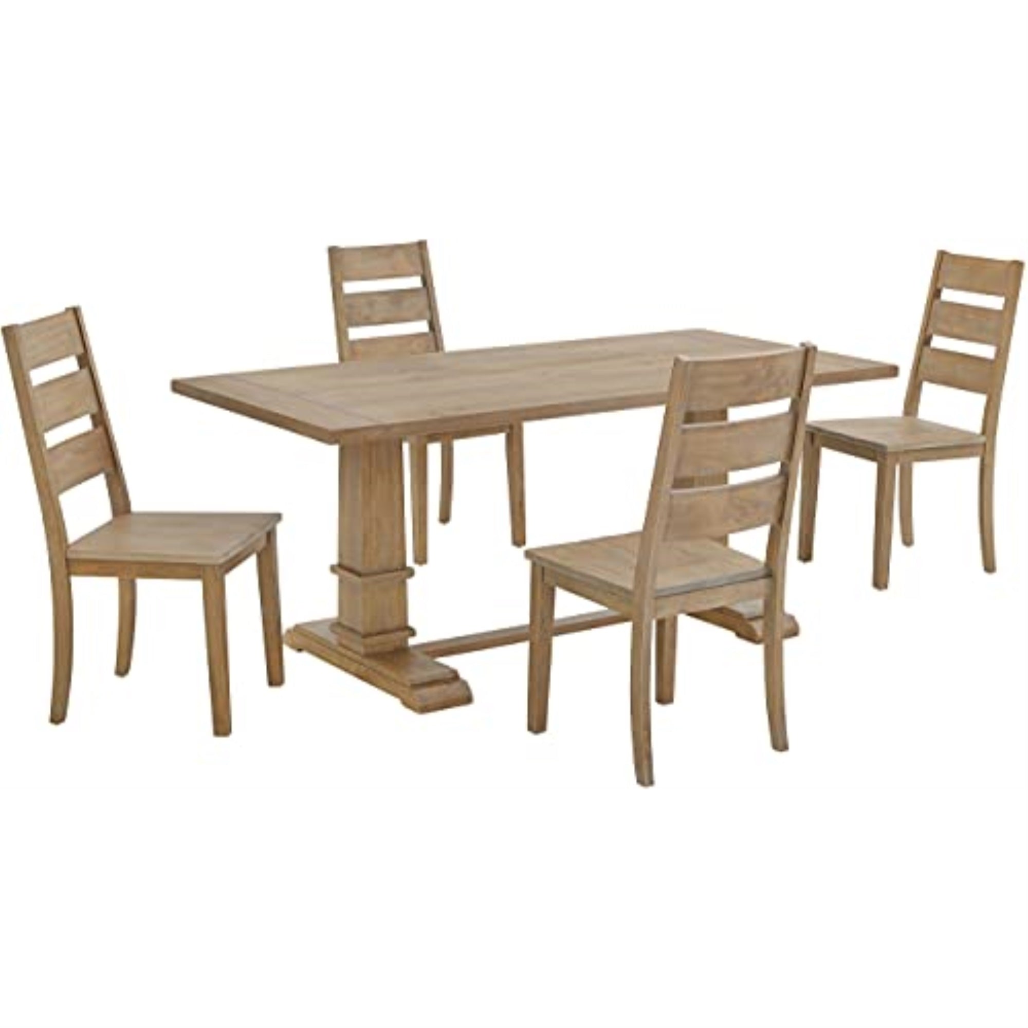 Joanna 5Pc Dining Set - Table & 4 Ladder Back Chairs