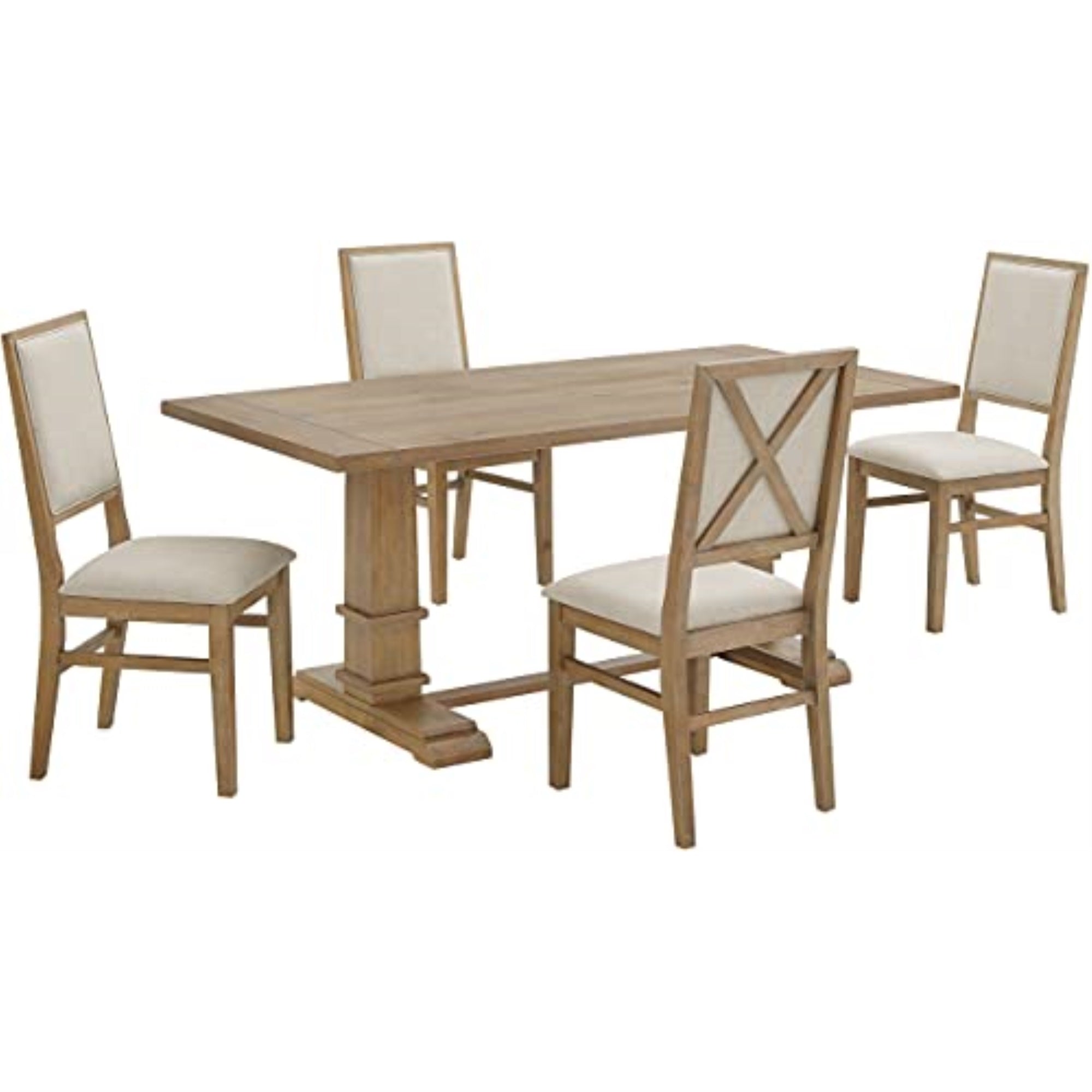 Joanna 5Pc Dining Set - Table & 4 Upholstered Back Chairs