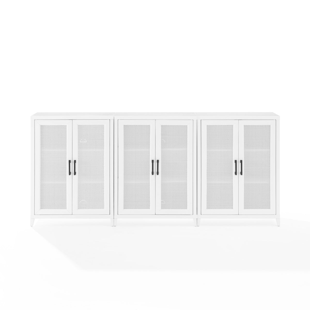 Milo 3 Piece Media Storage Cabinet Set