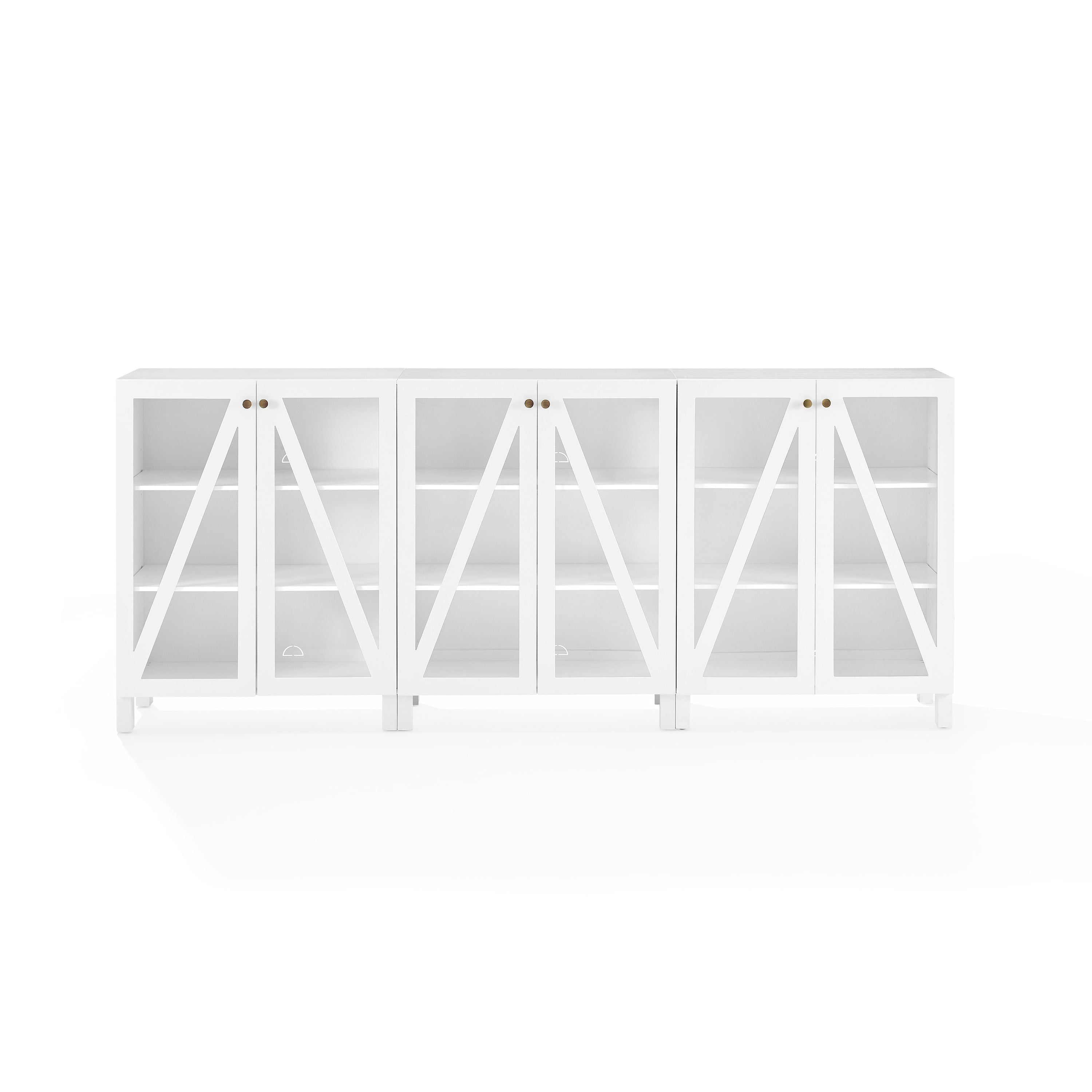 Cassai 3 Piece Media Storage Cabinet Set