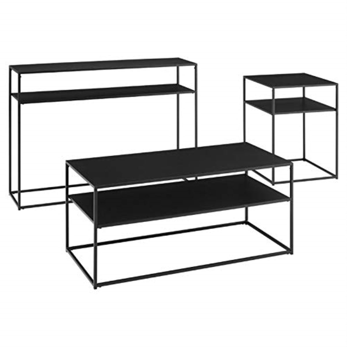 Braxton 3Pc Coffee Table Set - Coffee Table, Console Table, & End Table