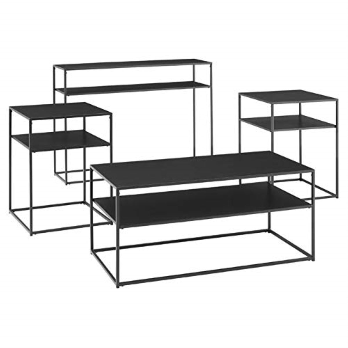 Braxton 4Pc Coffee Table Set - Coffee Table, Console Table, & 2 End Tables