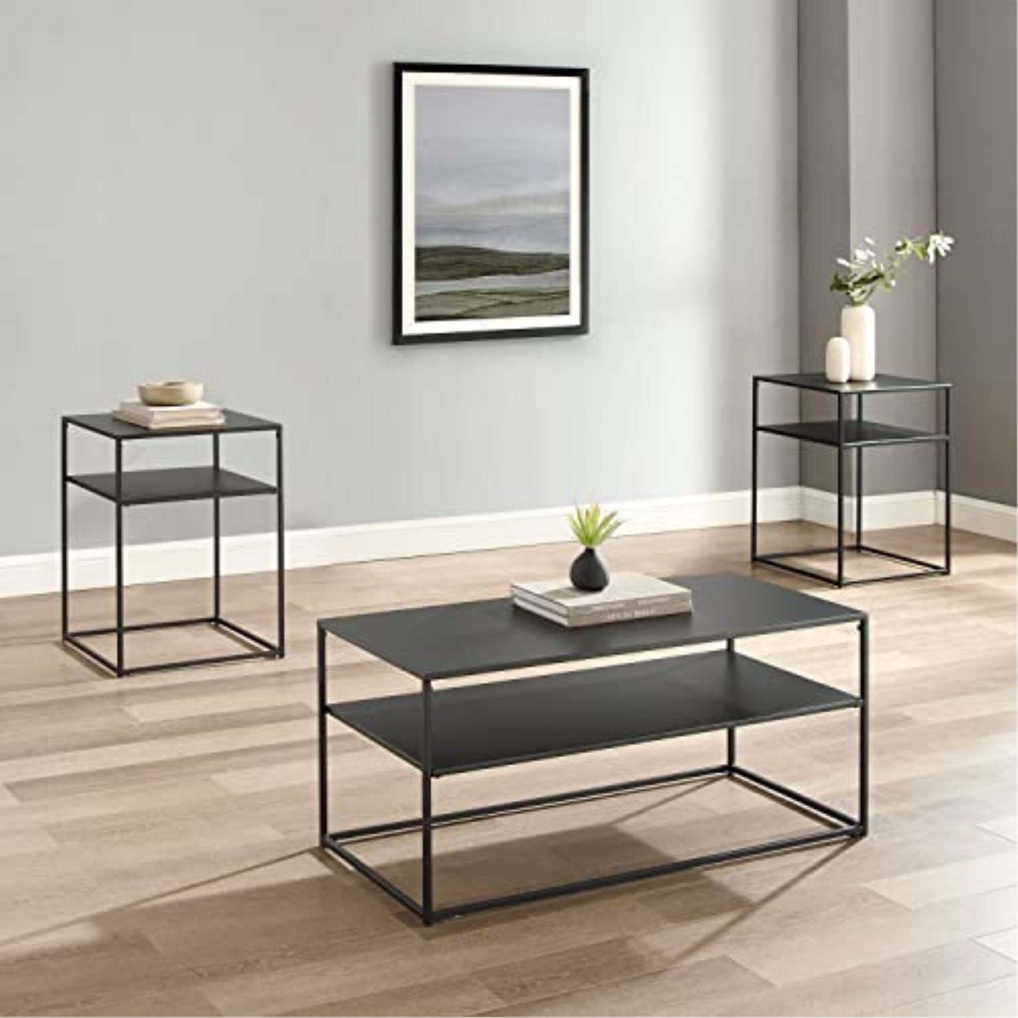 Braxton 3Pc Coffee Table Set - Coffee Table & 2 End Tables