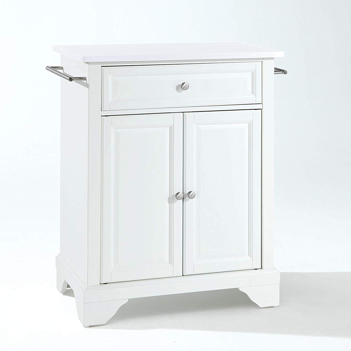 Solid Hardwood Kitchen Island With Adjustable Shelf And Ample Storage Space - Elegant And Durable Design