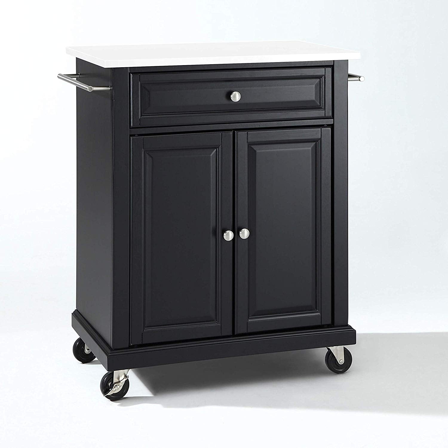 Sturdy Hardwood Kitchen Island With Drawer, Cabinet, Adjustable Shelf - Elegant Design, Ample Storage - Durable Craftsmanship'