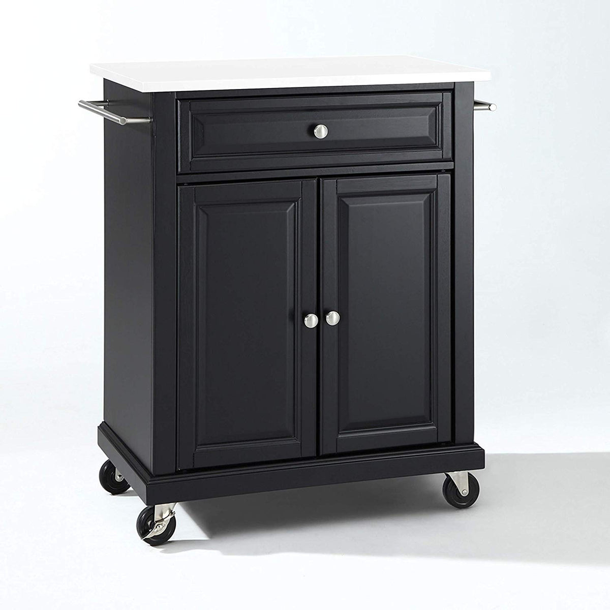 Sturdy Hardwood Kitchen Island With Drawer, Cabinet, Adjustable Shelf - Elegant Design, Ample Storage - Durable Craftsmanship'