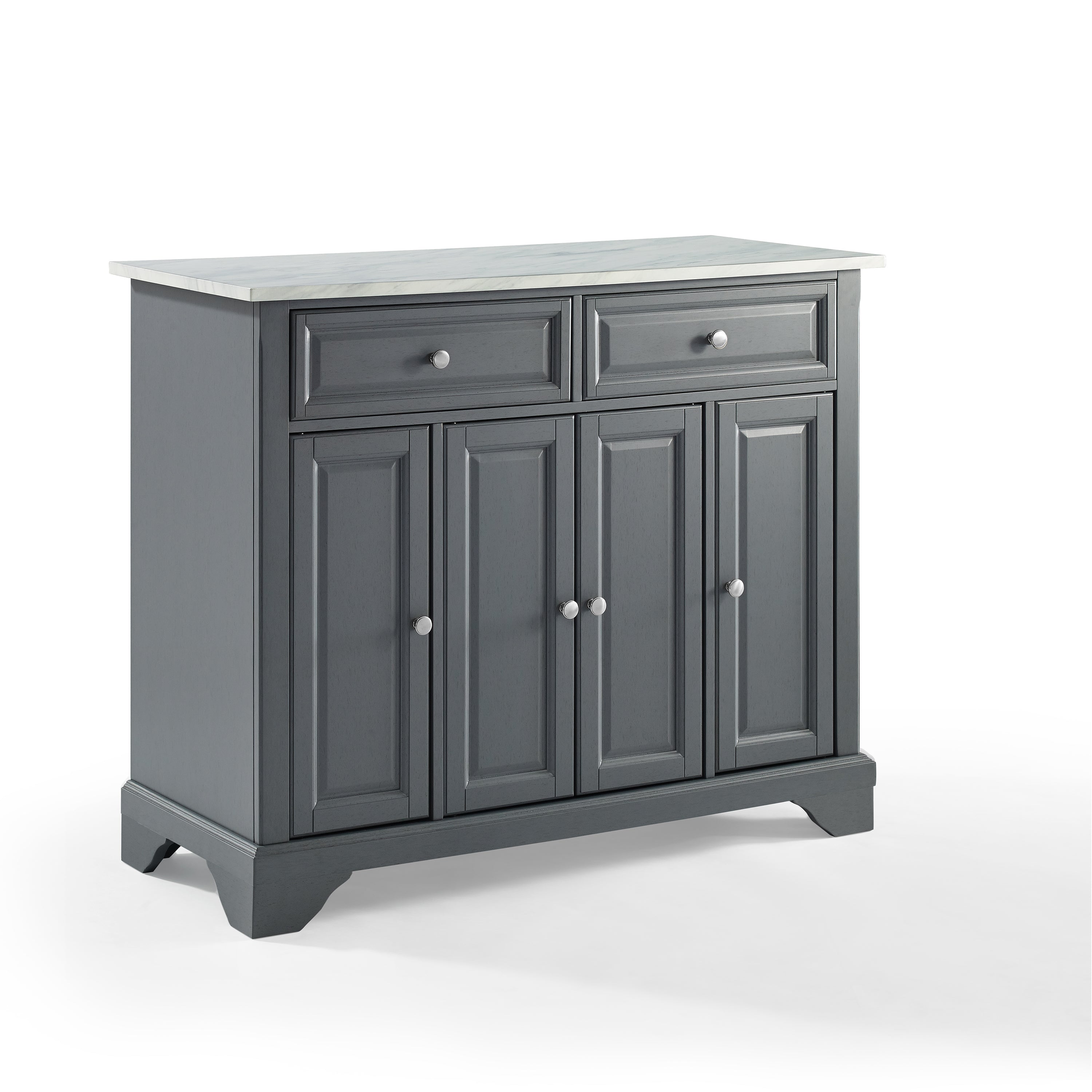 Avery Kitchen Island Gray