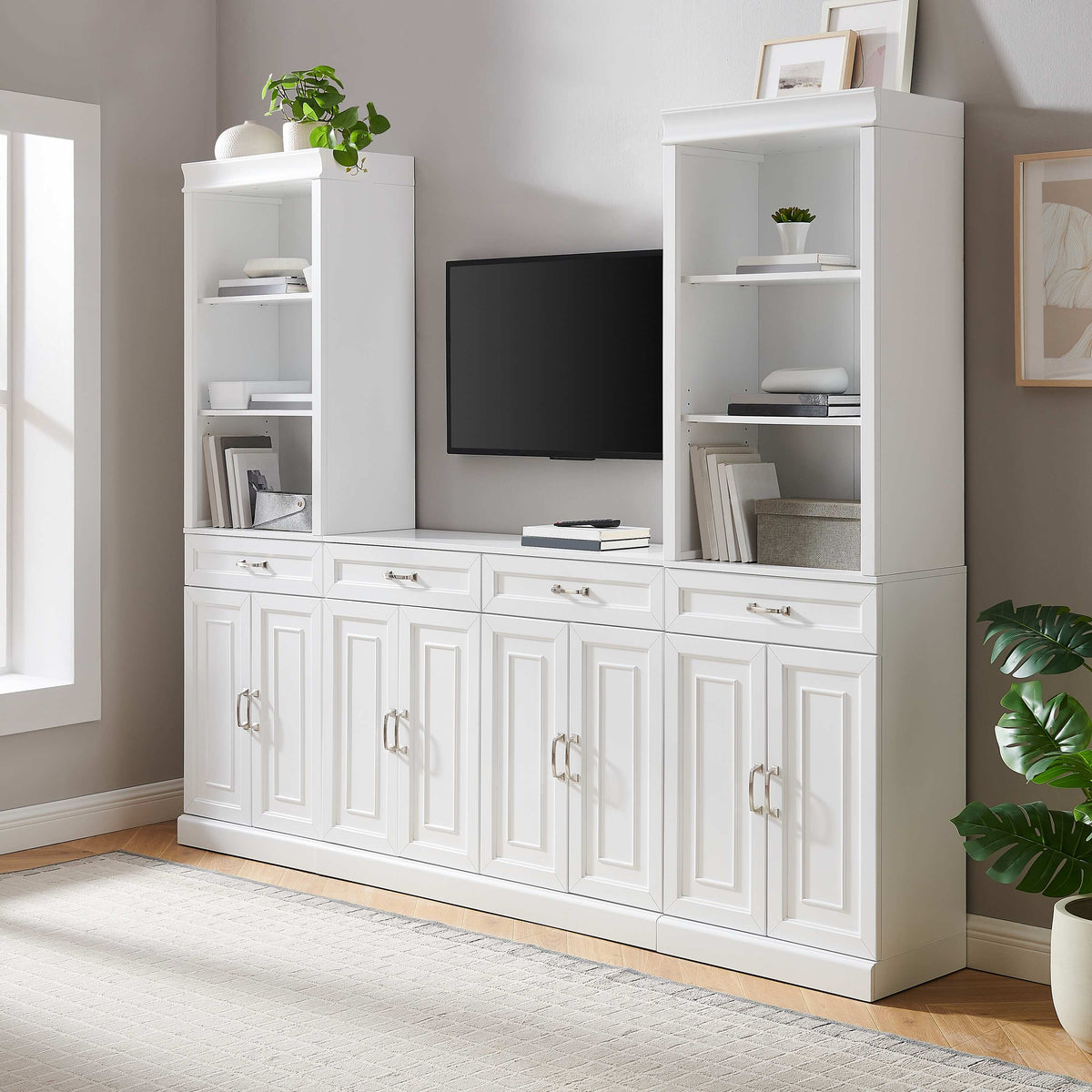 Stanton 3-Piece Sideboard And Storage Bookcase Set