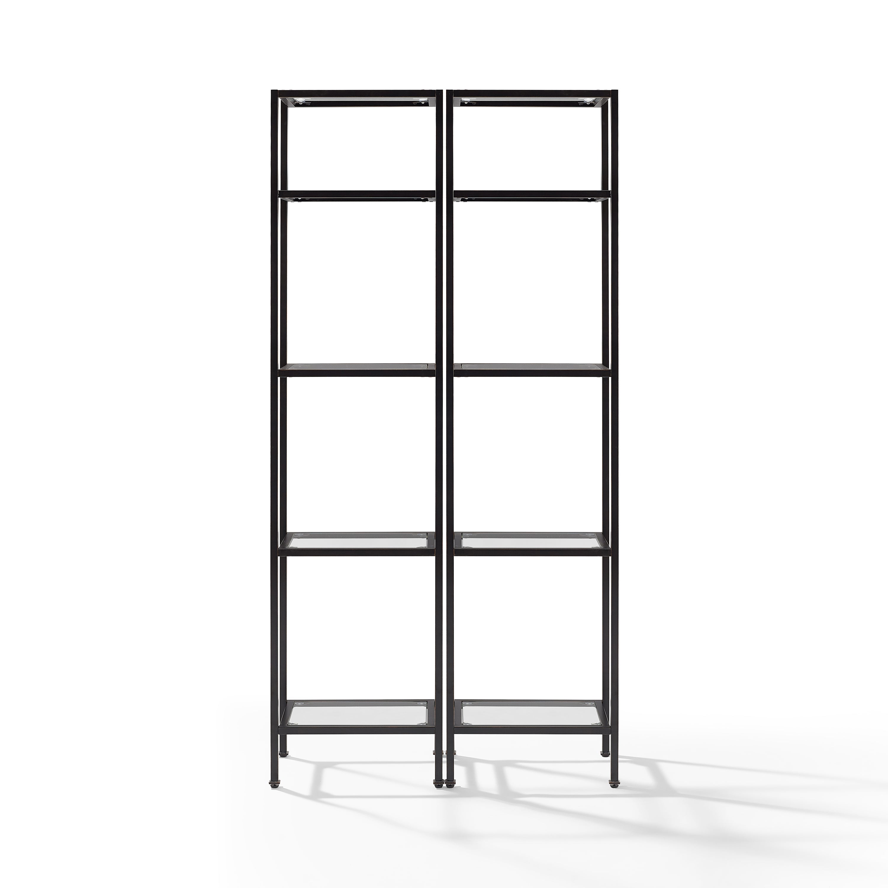 Aimee 2Pc Narrow Etagere Set Oil-Rubbed Bronze