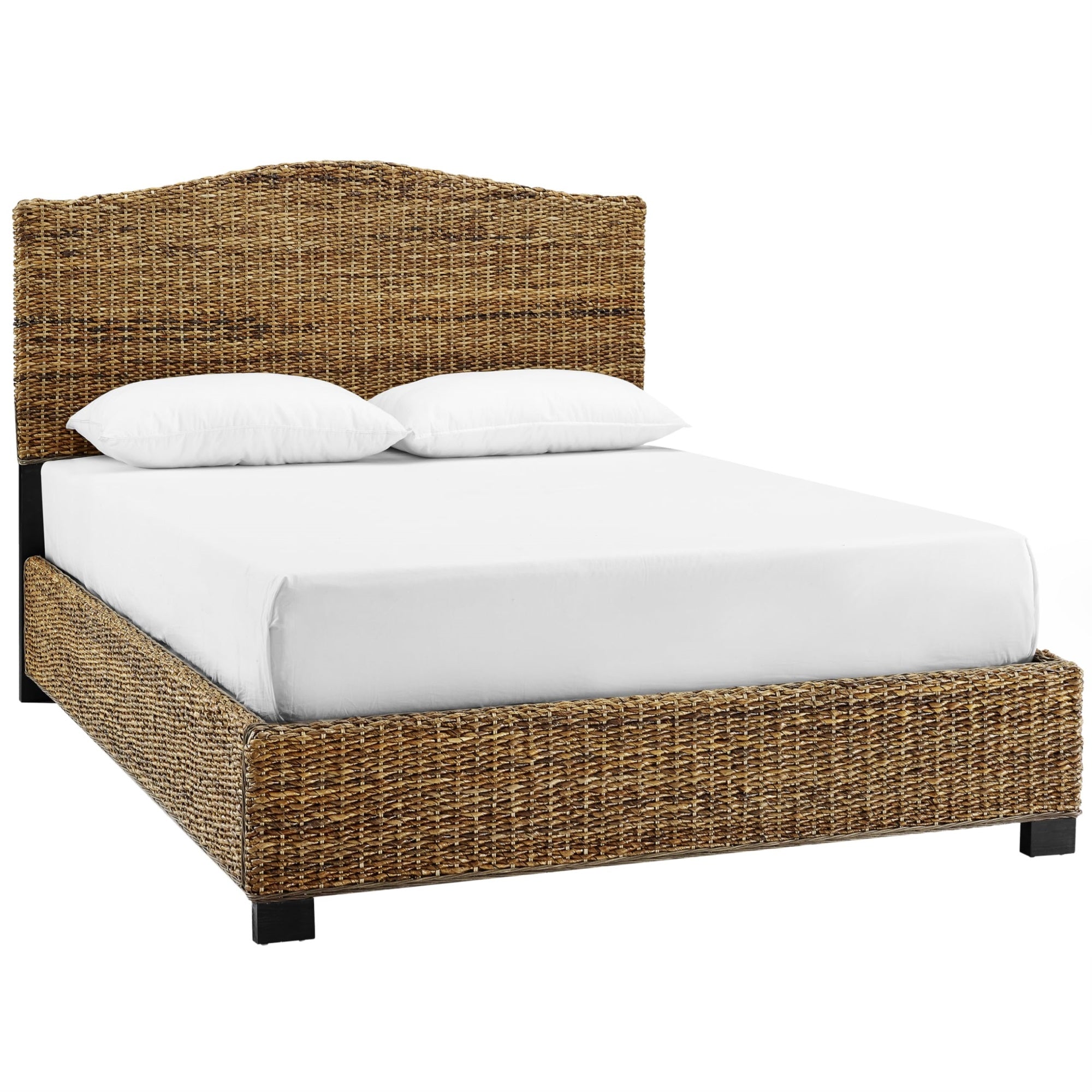 Serena Rattan King Bed