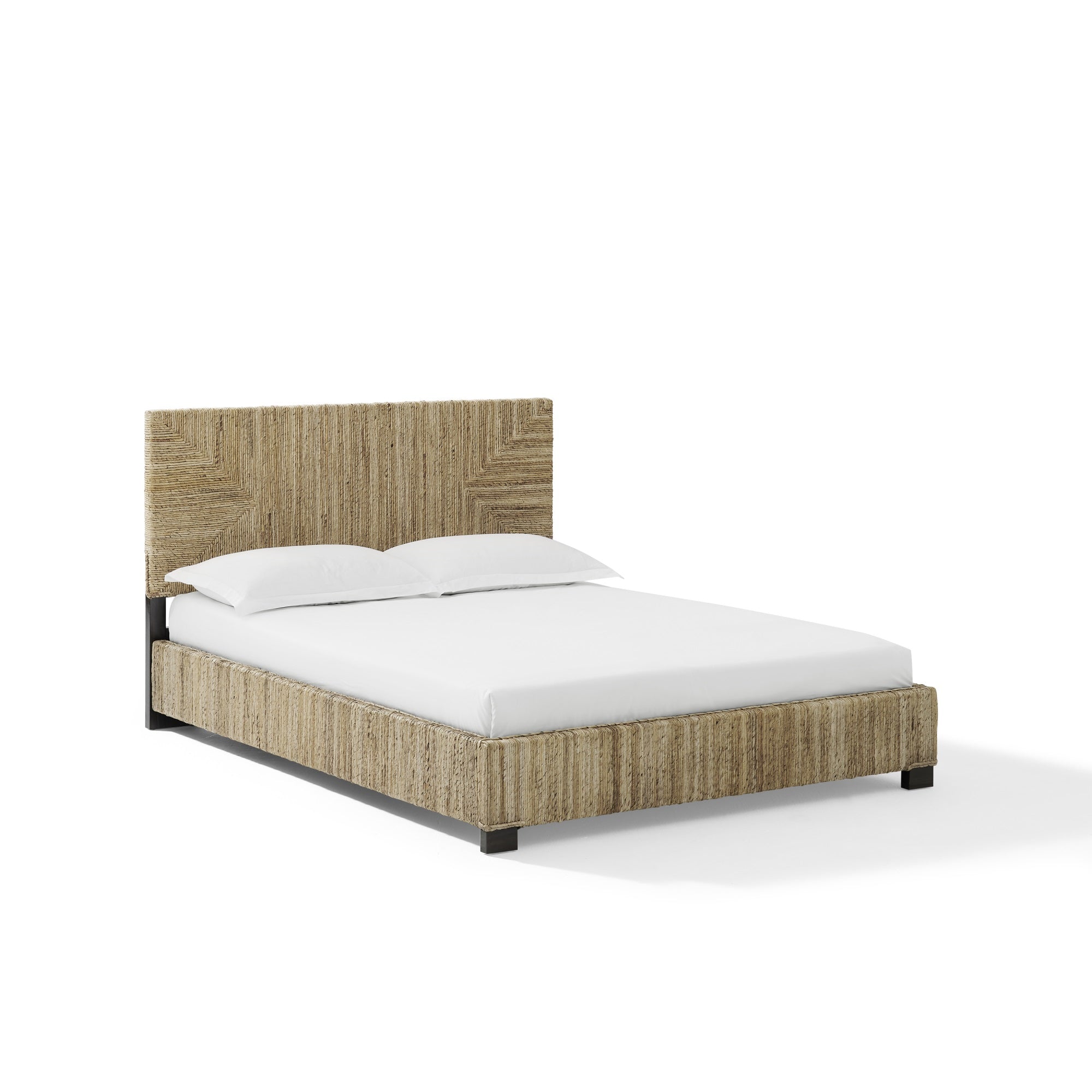Marella King Bed Banana Leaf - Headboard, Footboard, Side Rails, & Slats