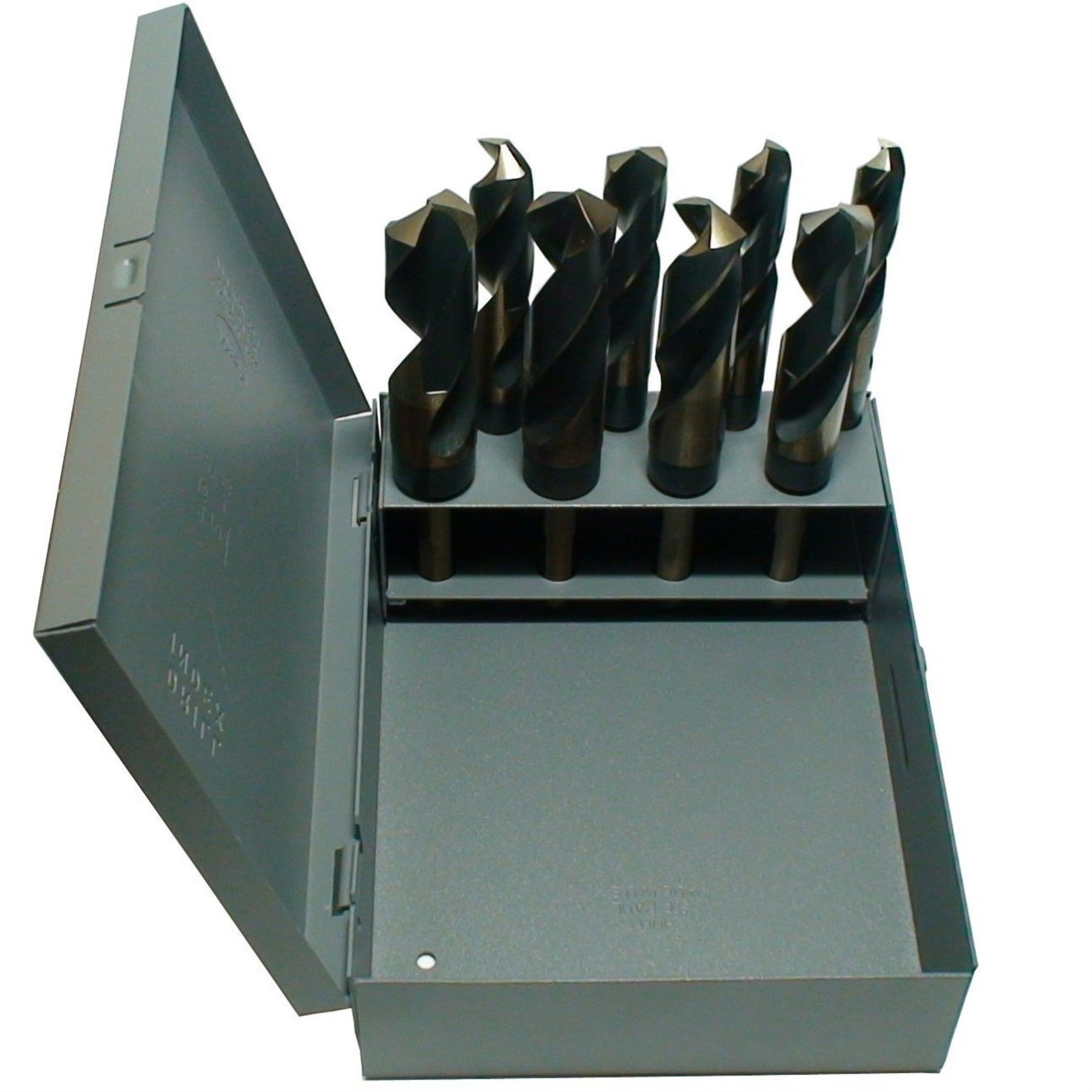 9/16-1X16Ths 8 Piece Hss Black & Gold Reduce Shank Drill Bit Set, Kfd1008-Set