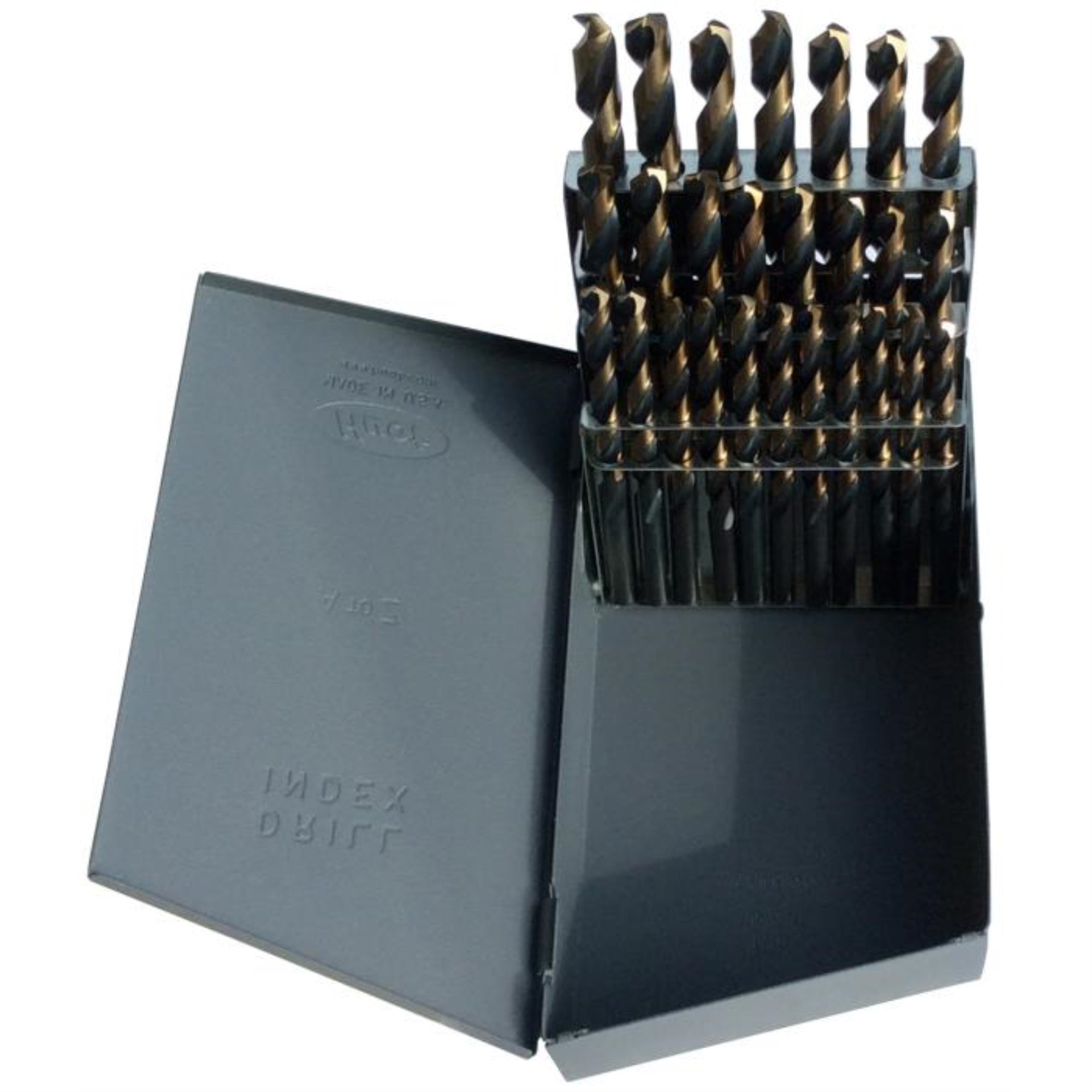 A-Z 26 Piece Black & Gold Jobber Length Drill Bit Set, Kfd26J-Set