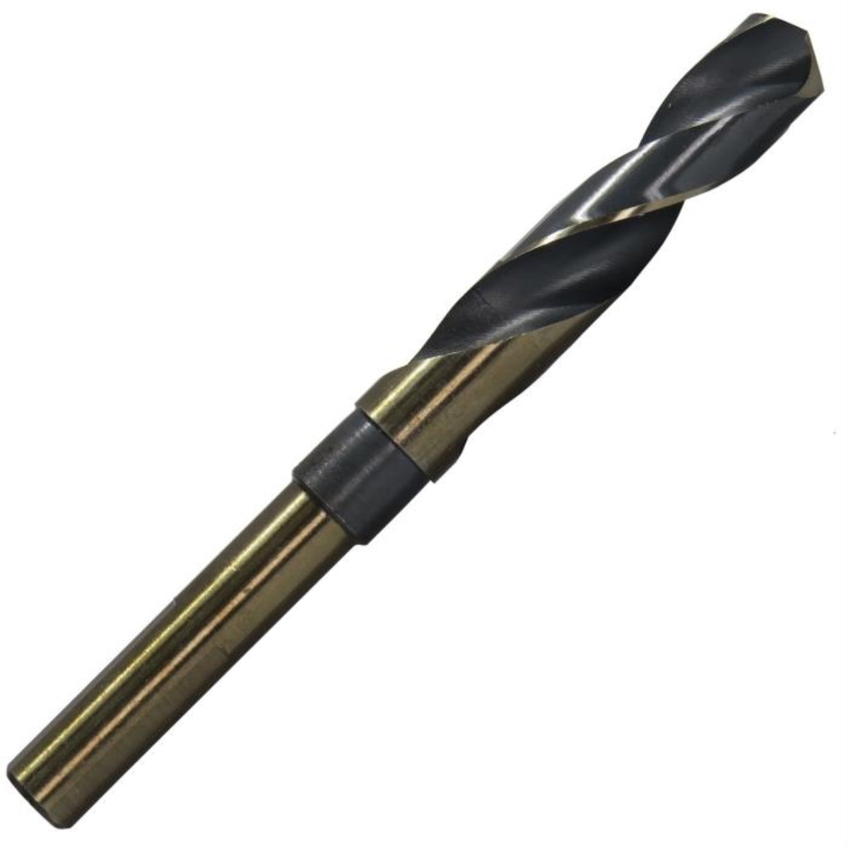 1 Reduced Shank Hss Black & Gold Kfd Drill Bit, 1/2 Shank, 3-Flat Shank, Kfdrsd1