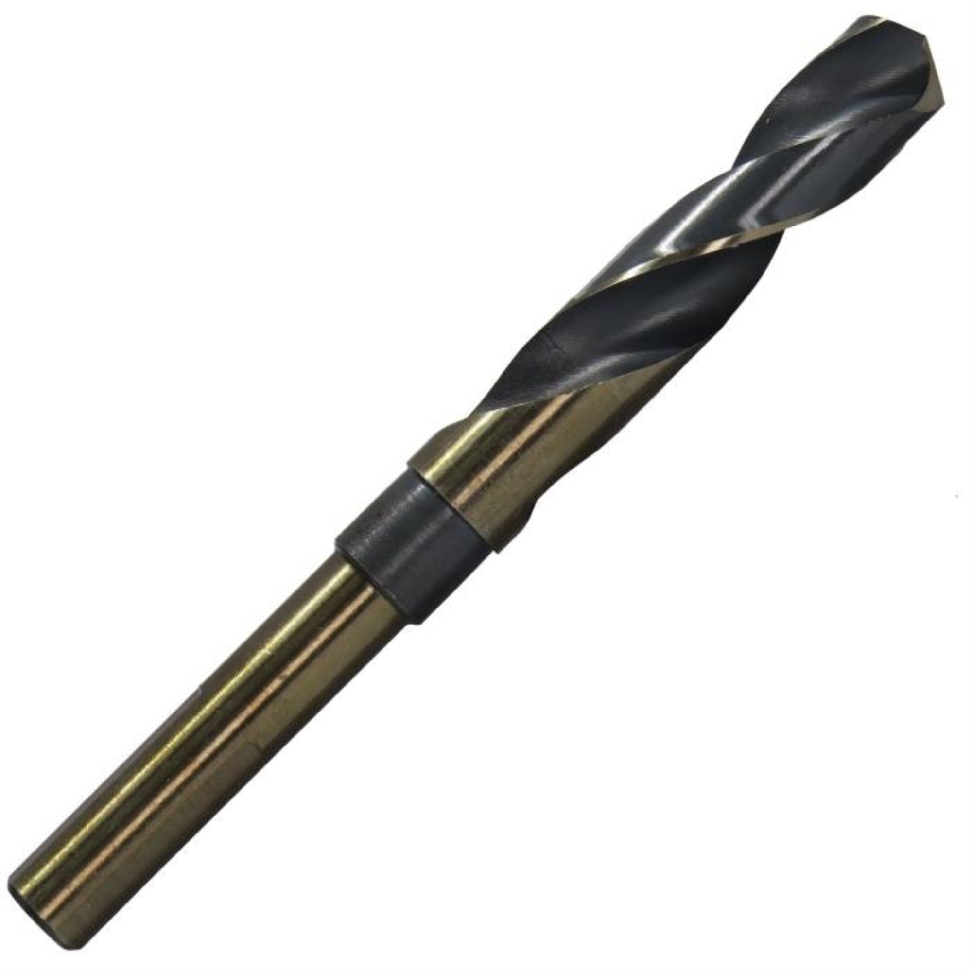 49/64 Reduced Shank Hss Black & Gold Kfd Drill Bit, 1/2 Shank, 3-Flat Shank, Kfdrsd49/64