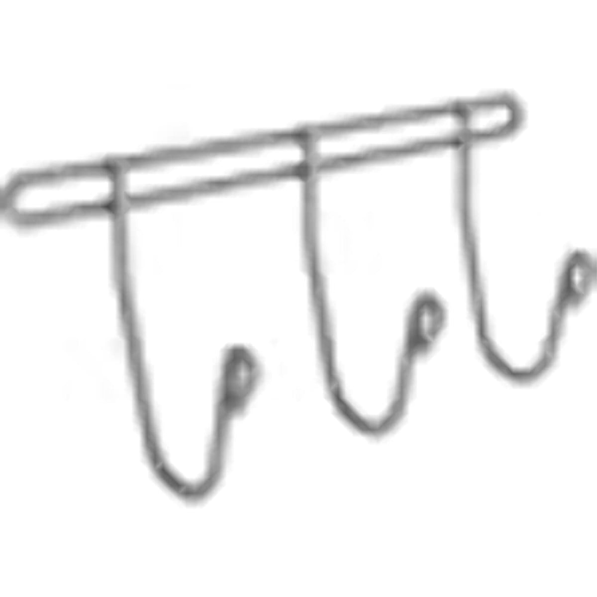 J Hook (3 Prong) Shelf Accessories Grey
