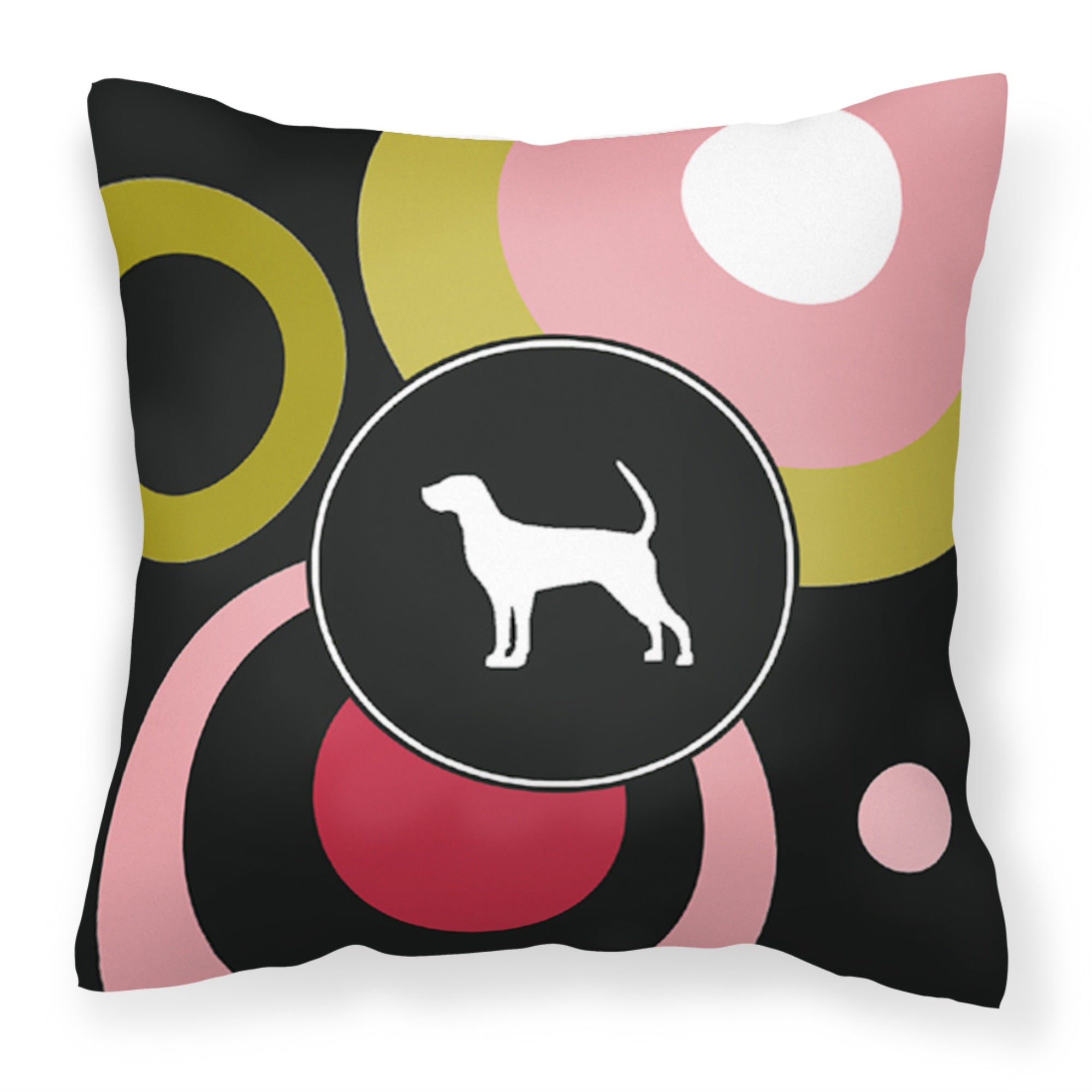 Caroline'S Treasures Kj1118Pw1414 Coonhound Decorative Canvas Fabric Pillow, Large, Multicolor