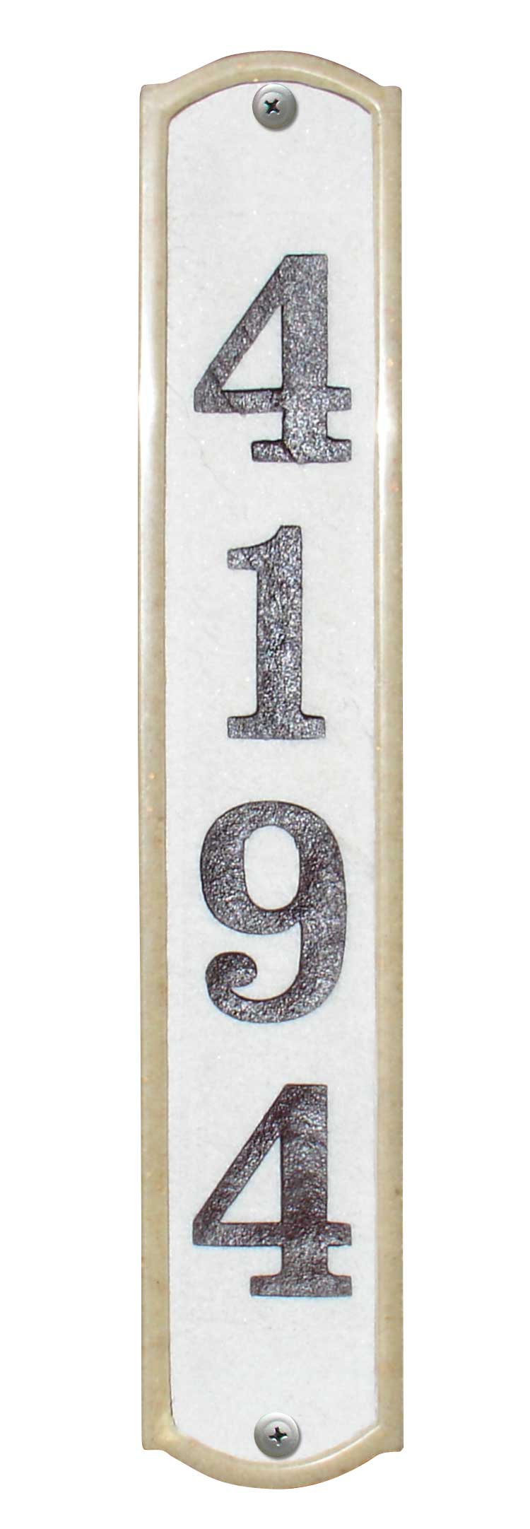 Knoll Brook Vertical Crushed Stone Do It Yourself Kit Address Plaque In Sandstone Color