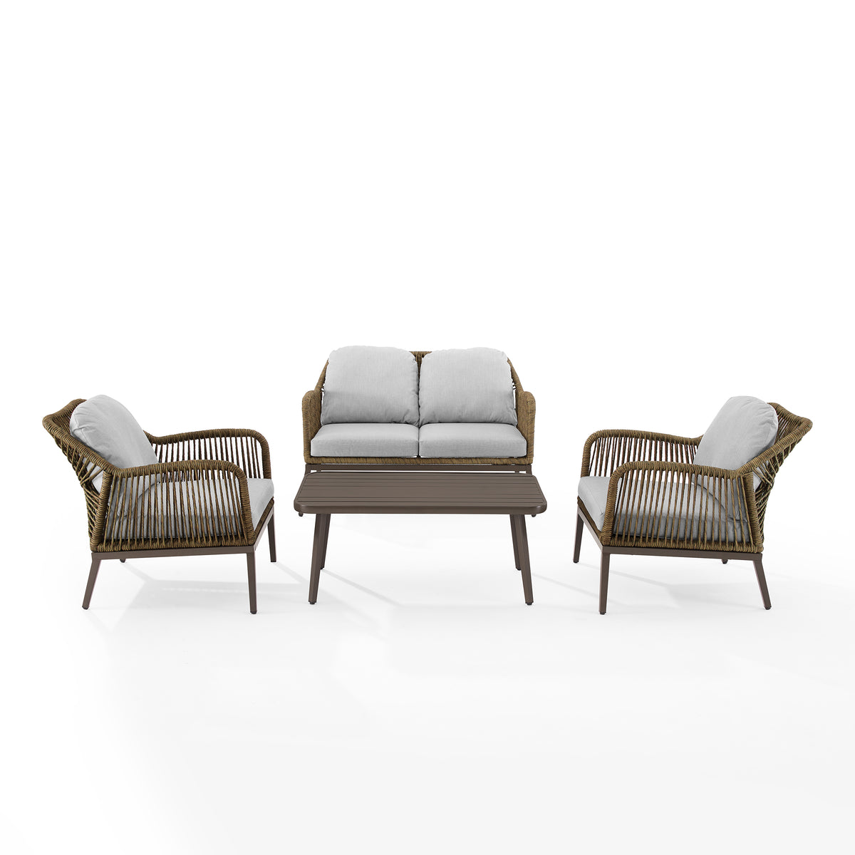 Haven 4Pc Outdoor Wicker Conversation Set