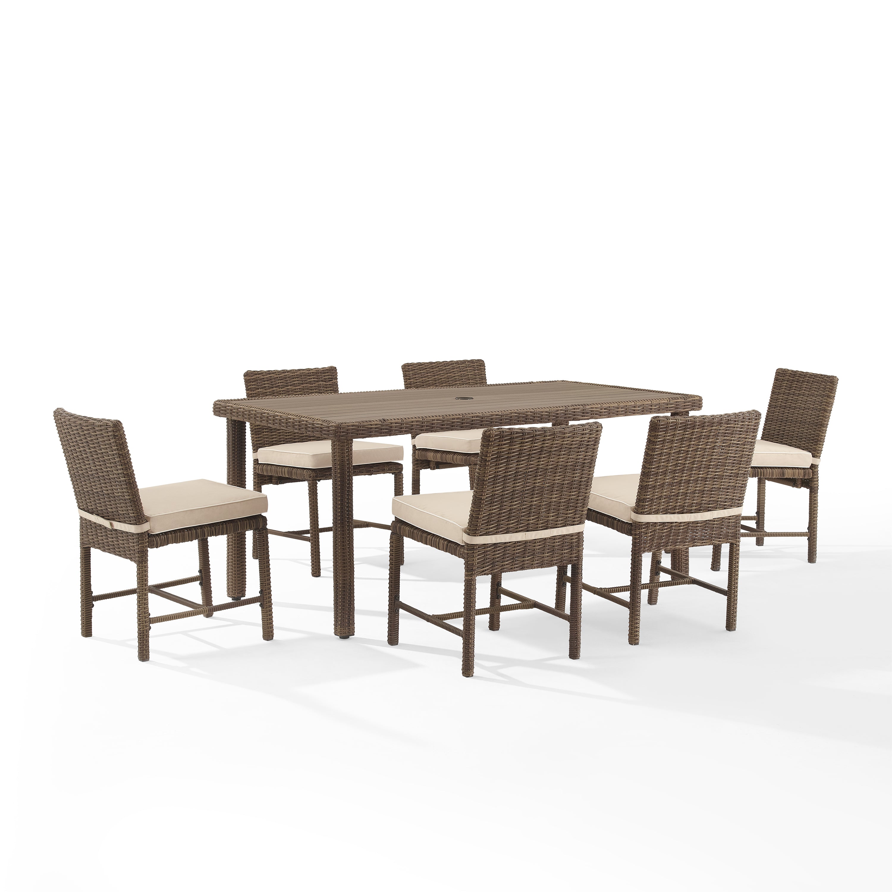 Bradenton 7Pc Outdoor Wicker Dining Set