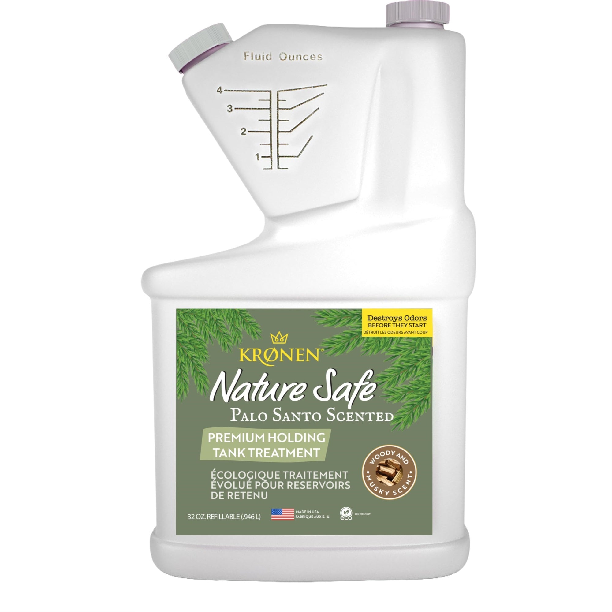 Kronen Kht001Ps Holding Tank Treatment - 32 Oz. Tip N Measure, Palo Santo Scent