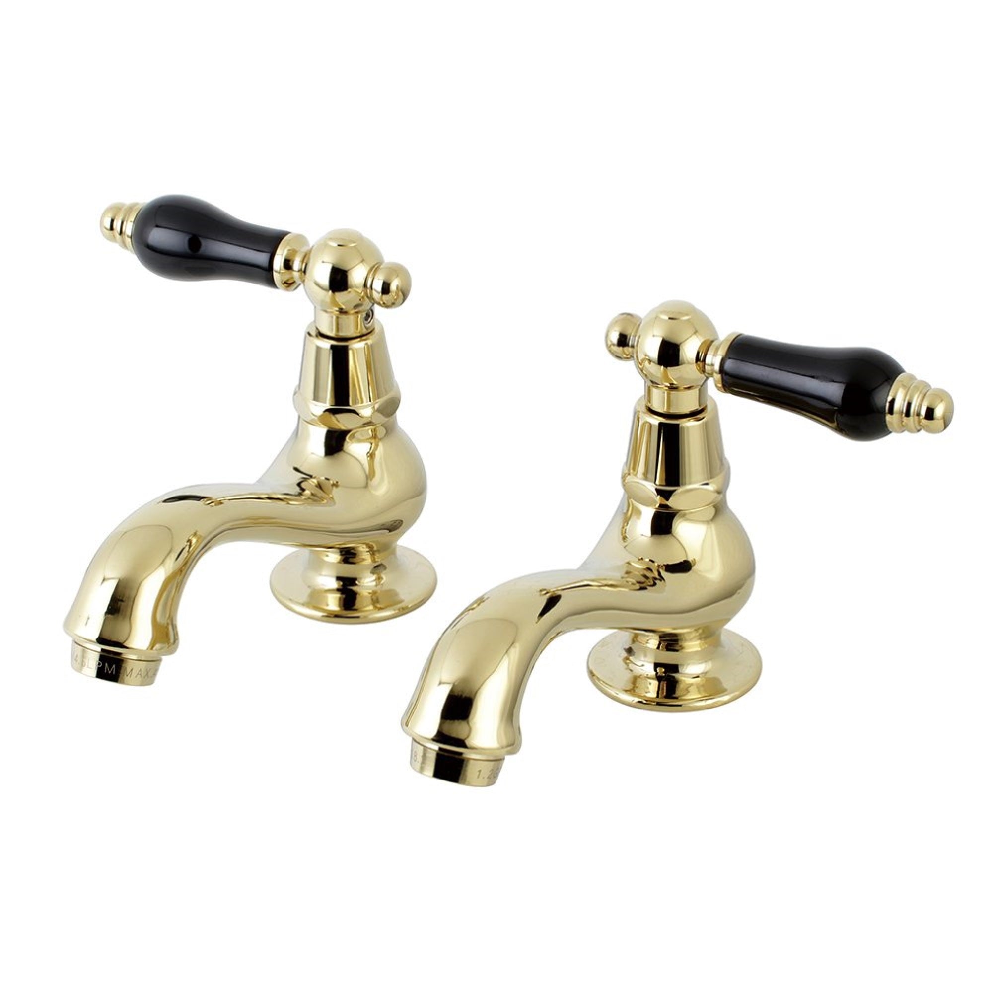 Kingston Brass Ks1102Pkl Basin Tap Faucet With Cross Handle, Pb