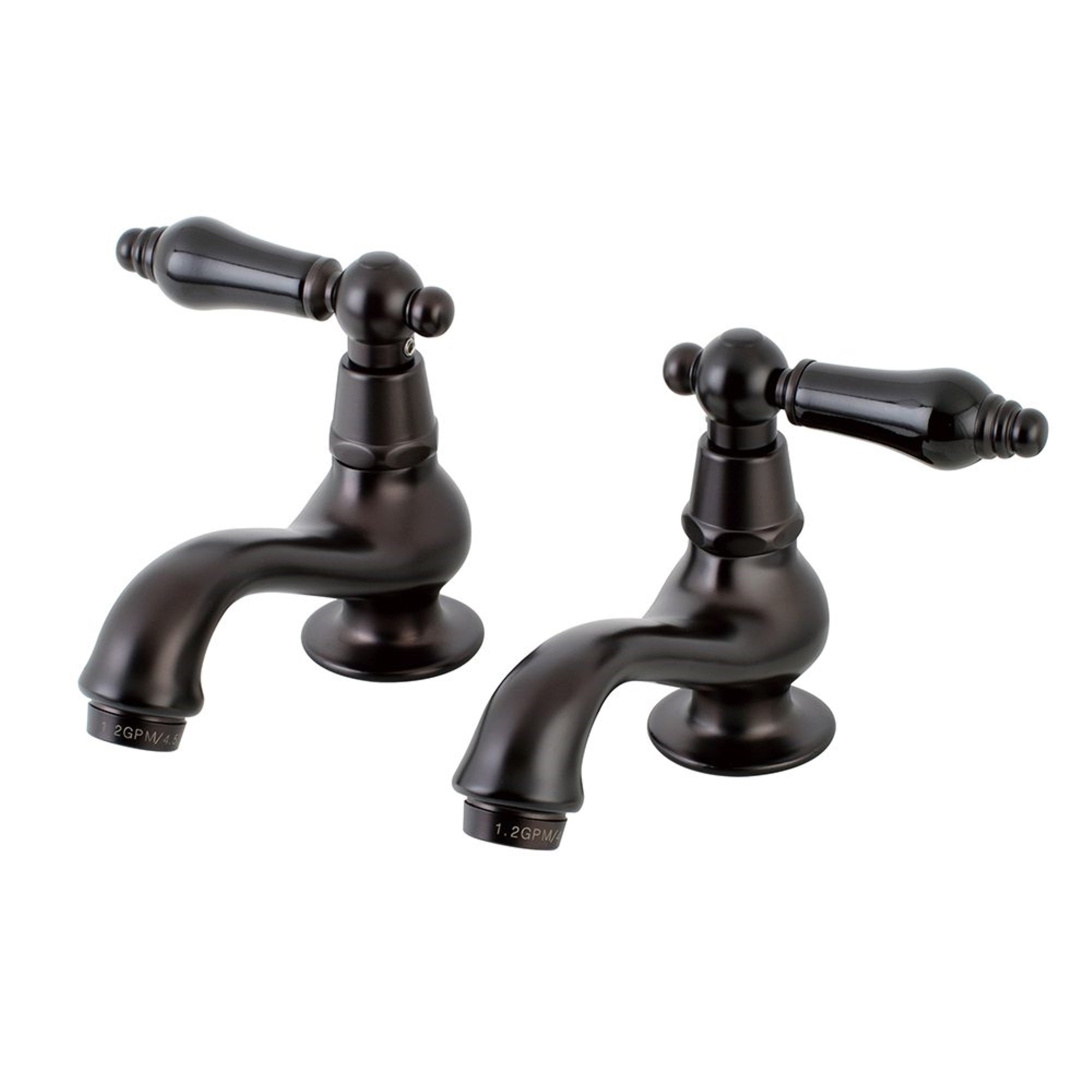 Kingston Brass Ks1105Pkl Basin Tap Faucet With Cross Handle, Oil Rubbed Bronze