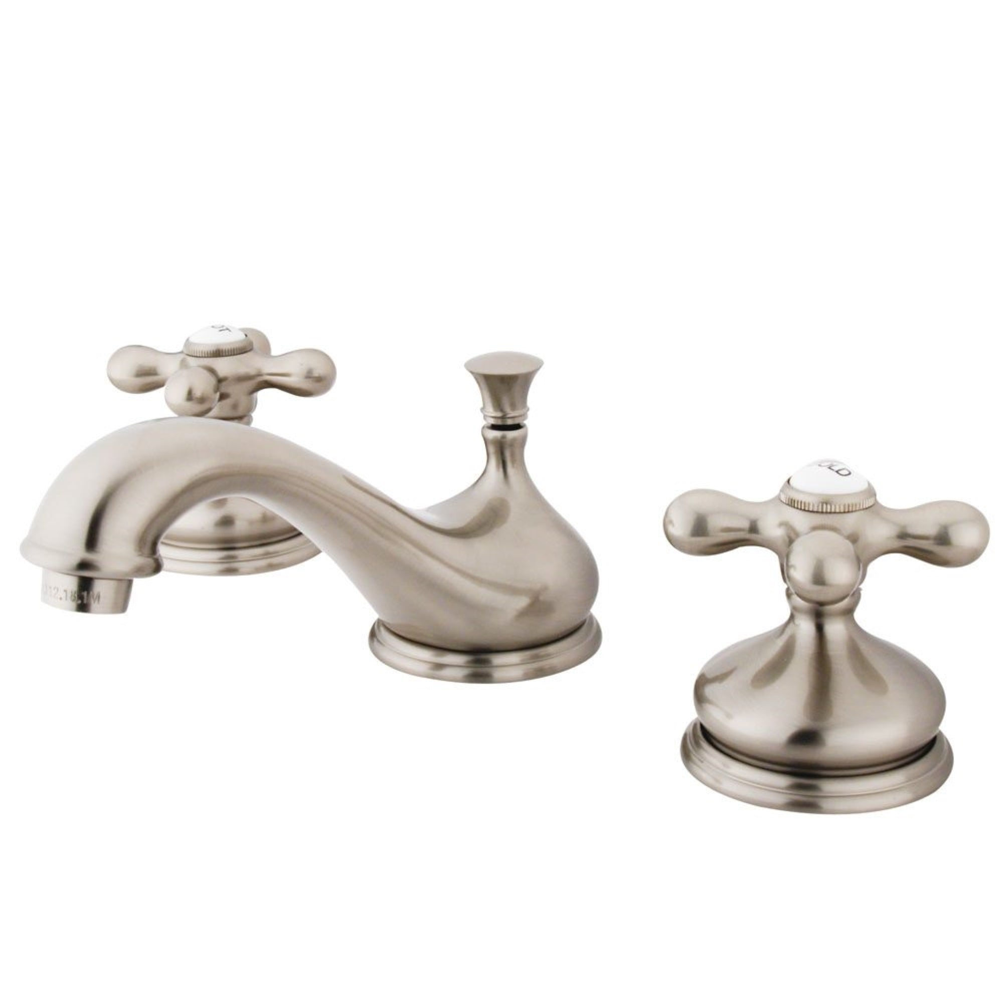 Kingston Brass Ks1168Ax 8 In. Widespread Bathroom Faucet, Brushed Nickel