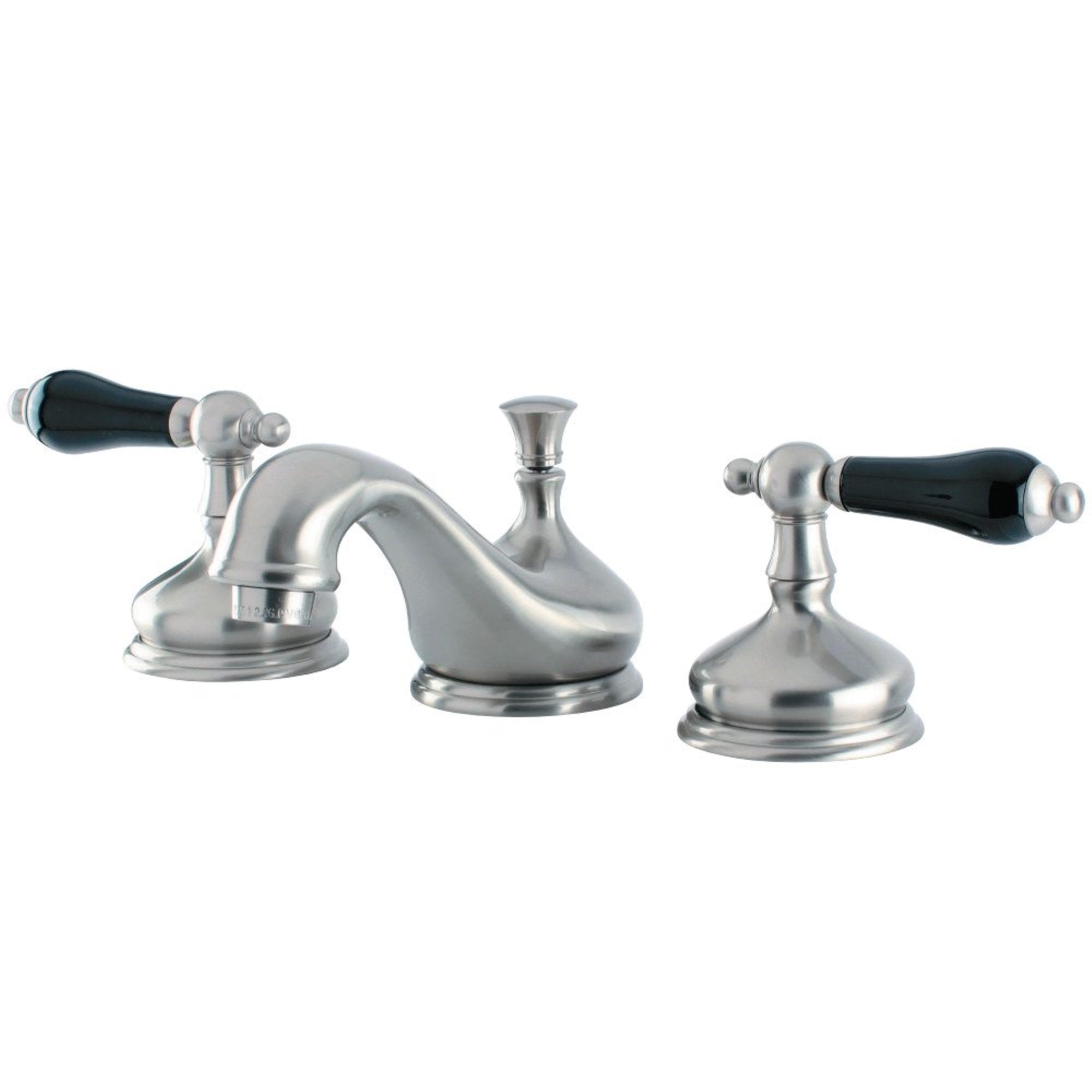 Kingston Brass Ks1168Pkl Duchess Widespread Bathroom Faucet With Brass Pop-Up, Brushed Nickel