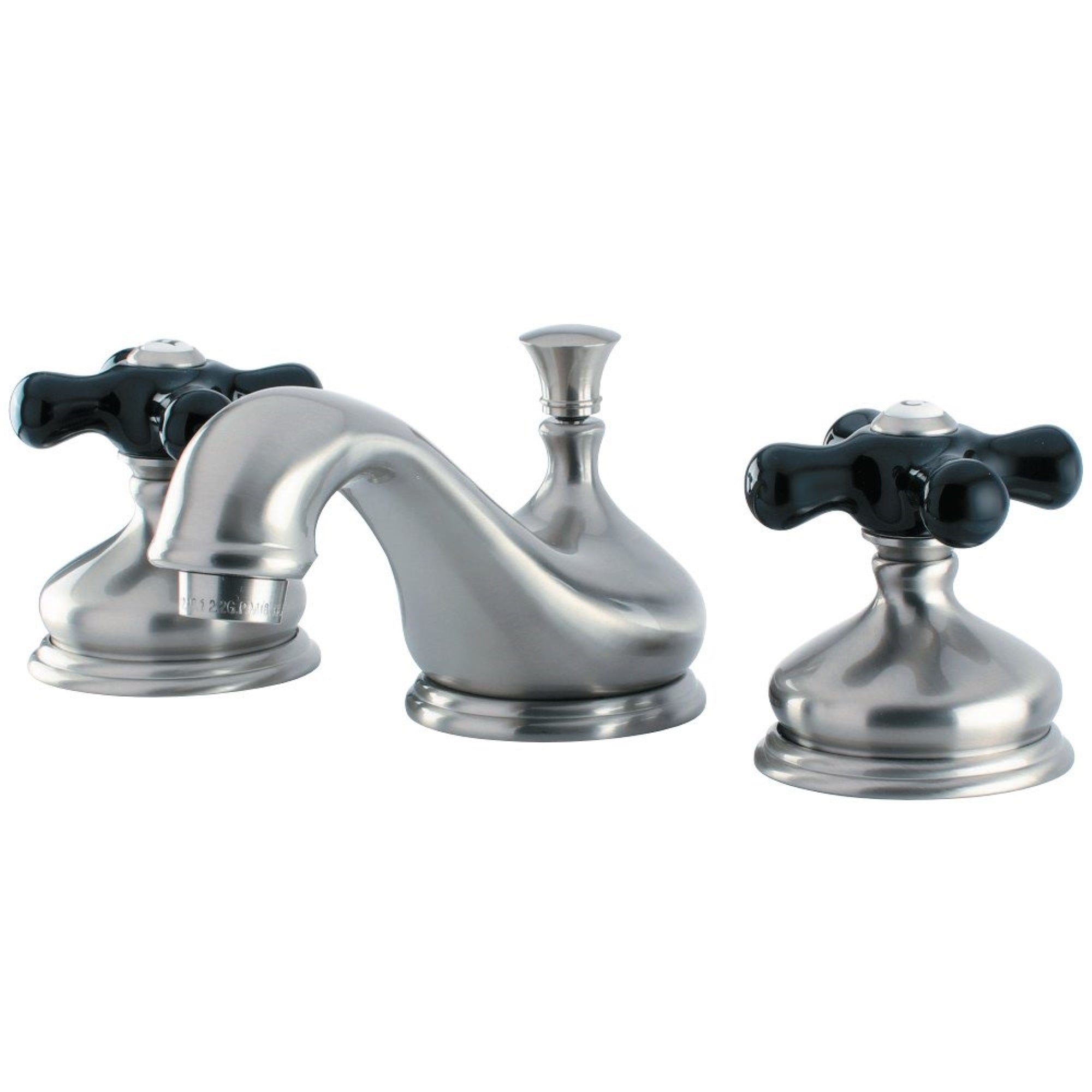 Kingston Brass Ks1168Pkx Duchess Widespread Bathroom Faucet With Brass Pop-Up, Brushed Nickel